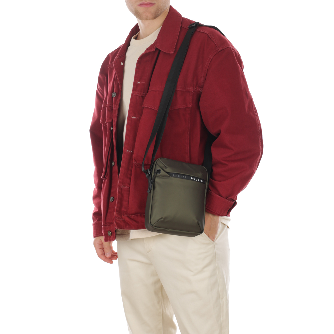 Сумка через плечо Bugatti Blanc