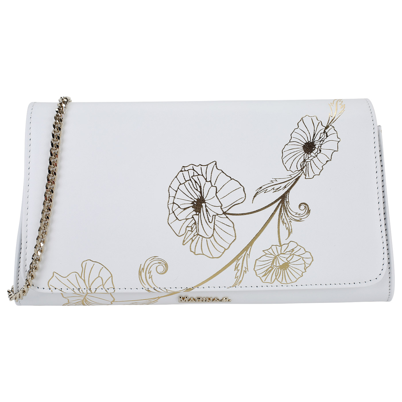 Marina Creazioni Клатч из гладкой кожи