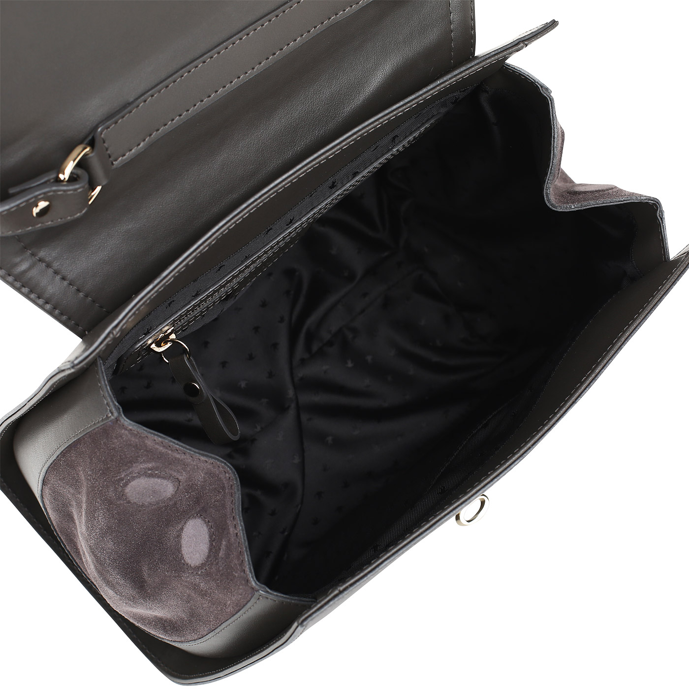 Сумочка через плечо из кожи и замши Aurelli Shine