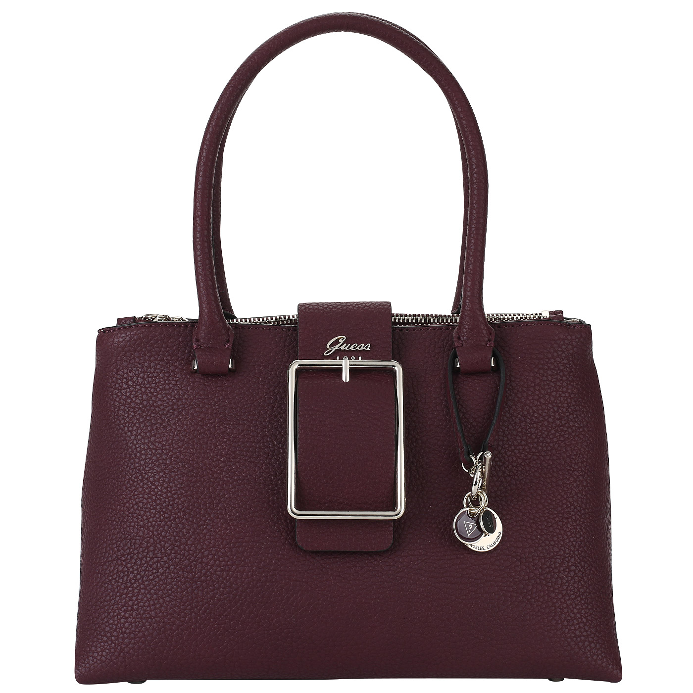 Guess Бордовая сумка с тремя отделами