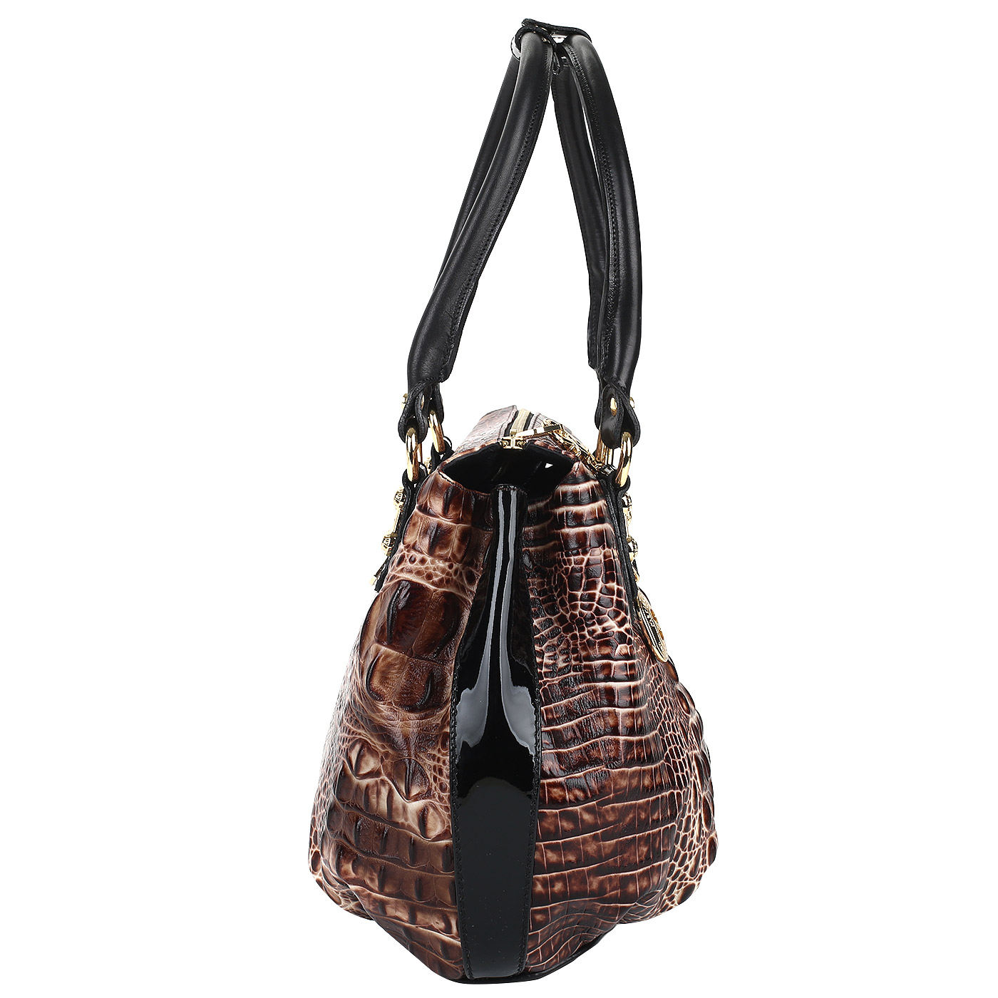 Кожаная сумка с длинными ручками Marino Orlandi 