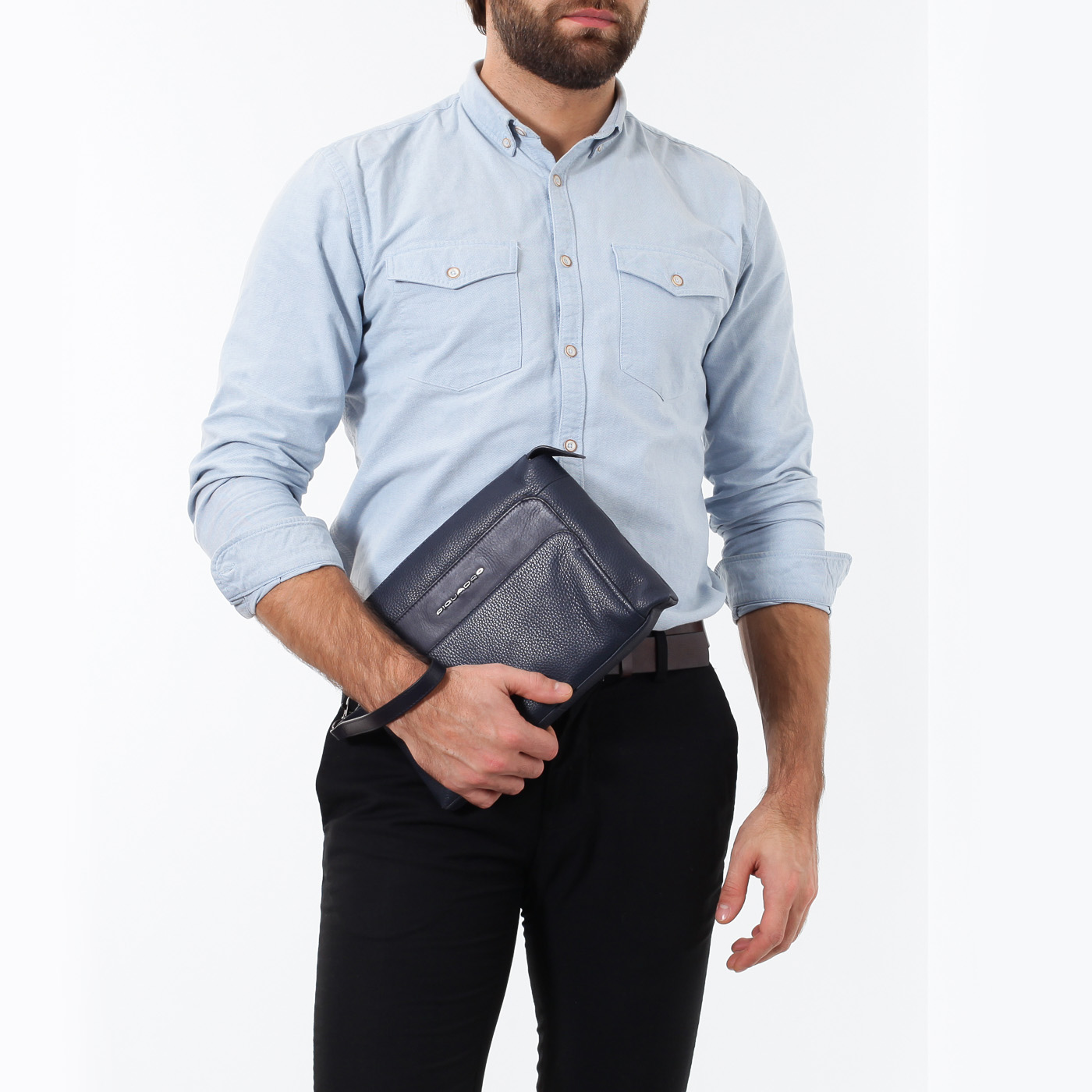 Кожаная сумка-визитка Piquadro Feels