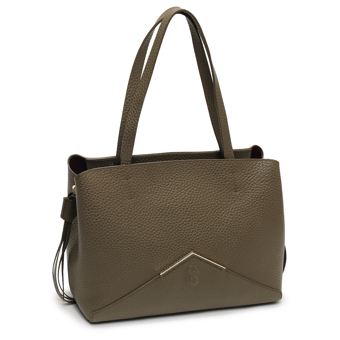 Кожаная сумка Carlo Salvatelli Violetta cervino