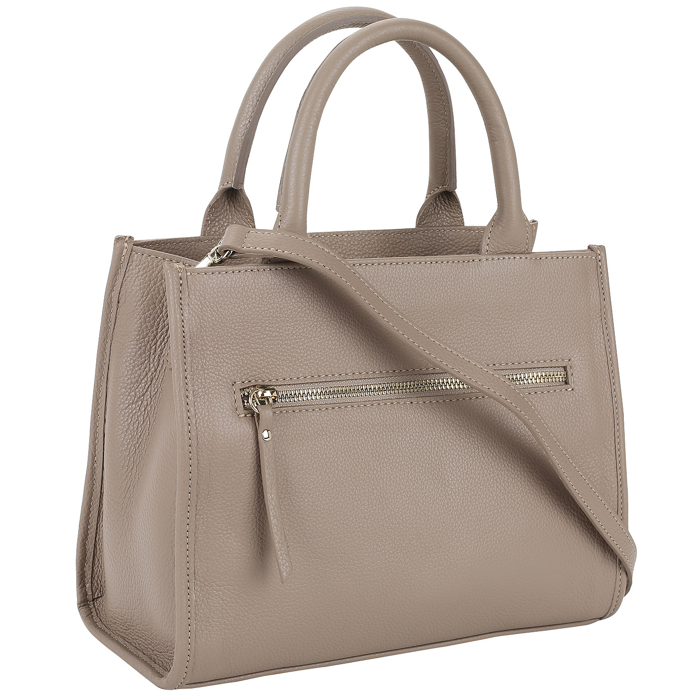 Кожаная сумка с вышивкой Marina Creazioni 