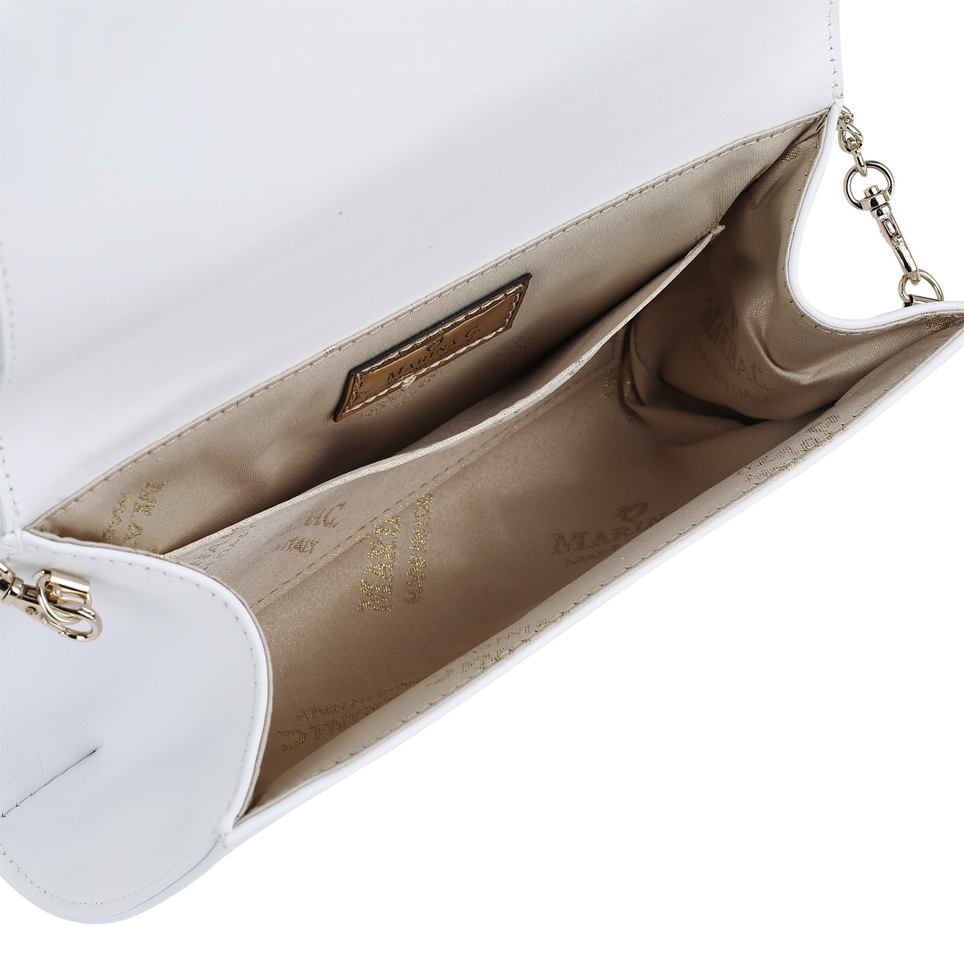 Клатч из гладкой кожи Marina Creazioni 