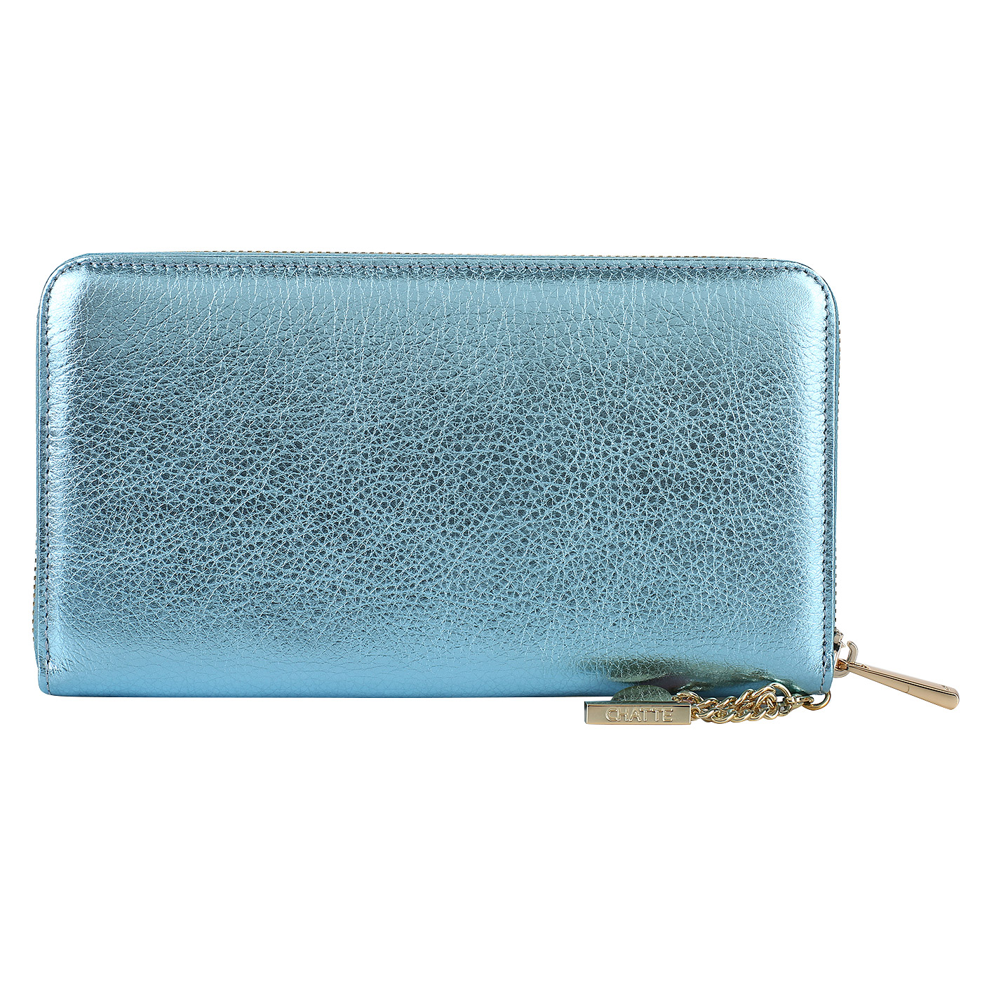 Кожаное портмоне на молнии Chatte Amelie shine