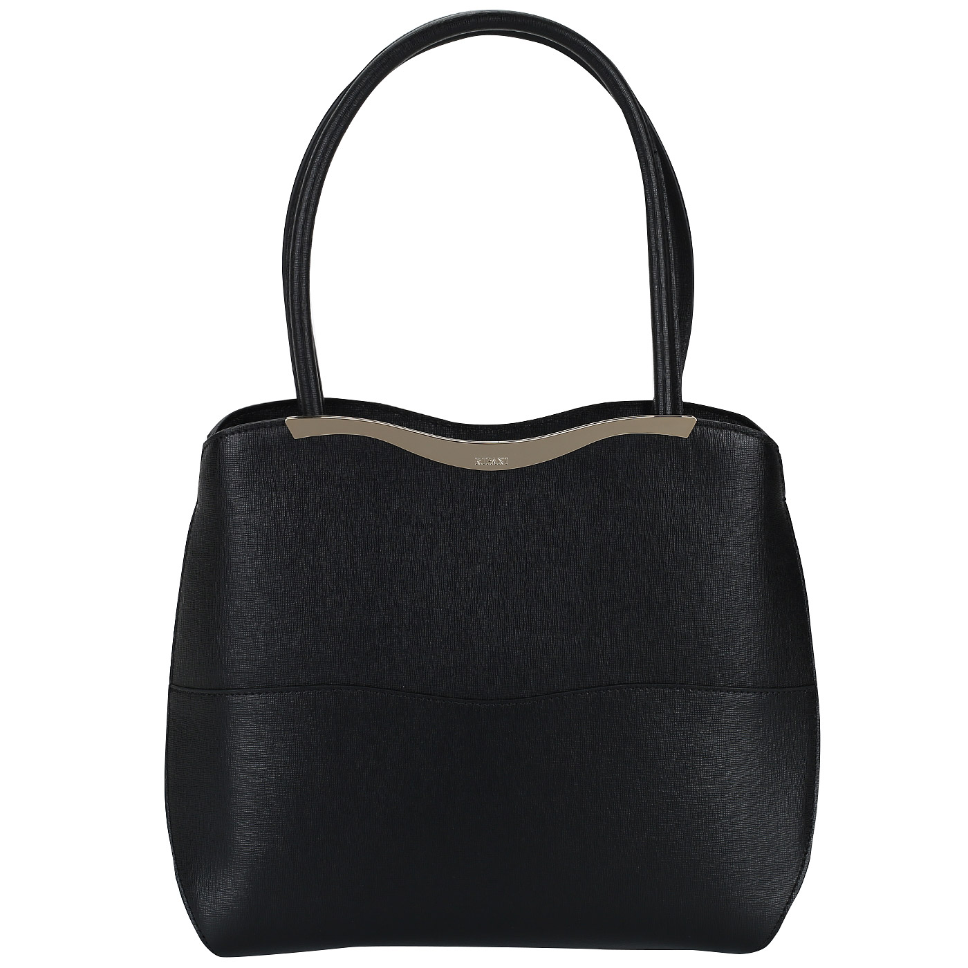 Ripani Аккуратная сумка из черного сафьяна