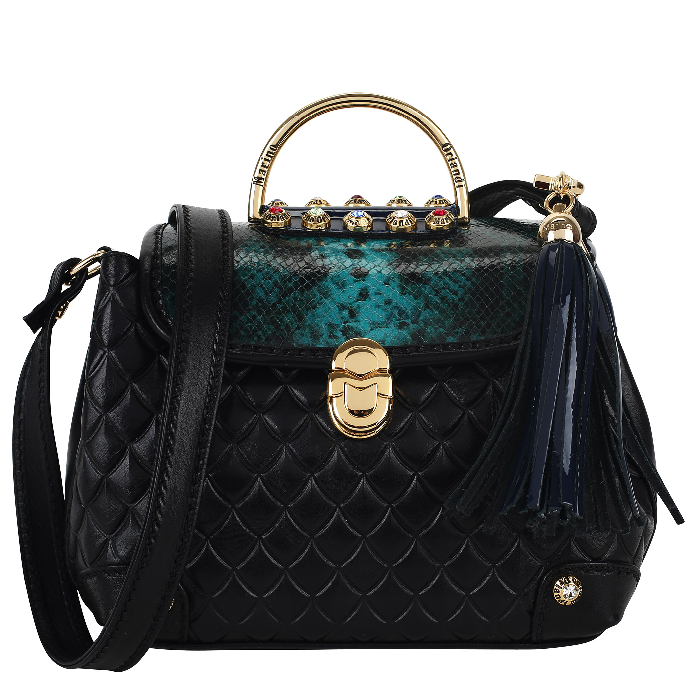 Marino Orlandi Сумка из комбинированной кожи