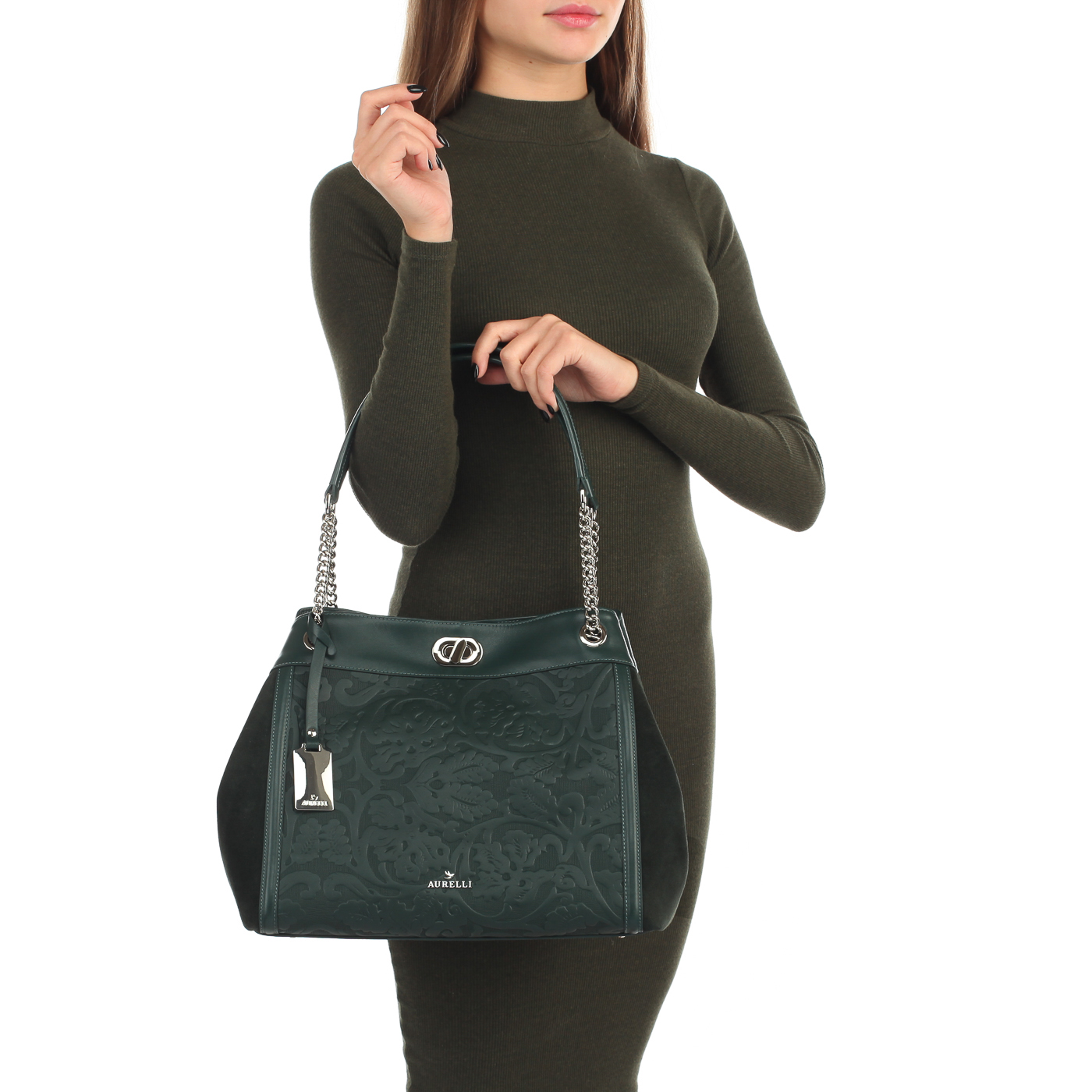 Сумка с тиснением Aurelli 