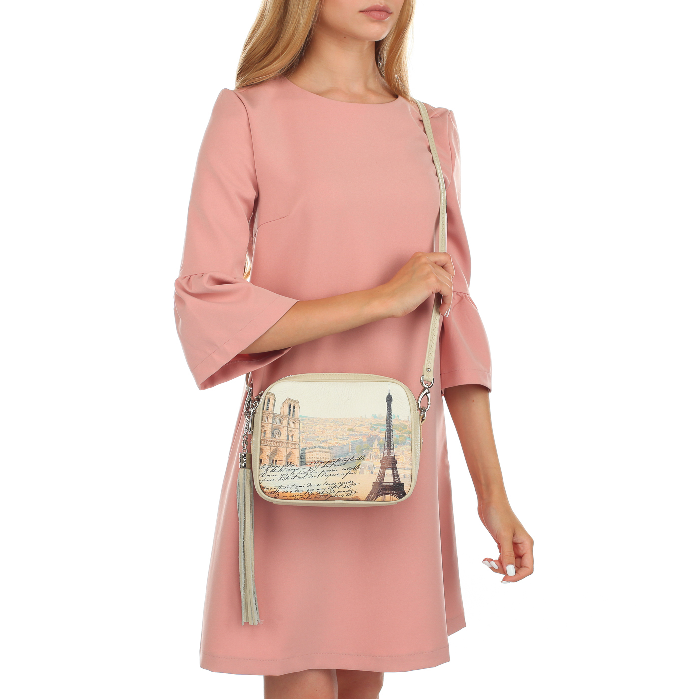 Маленькая женская сумочка с принтом Chatte 