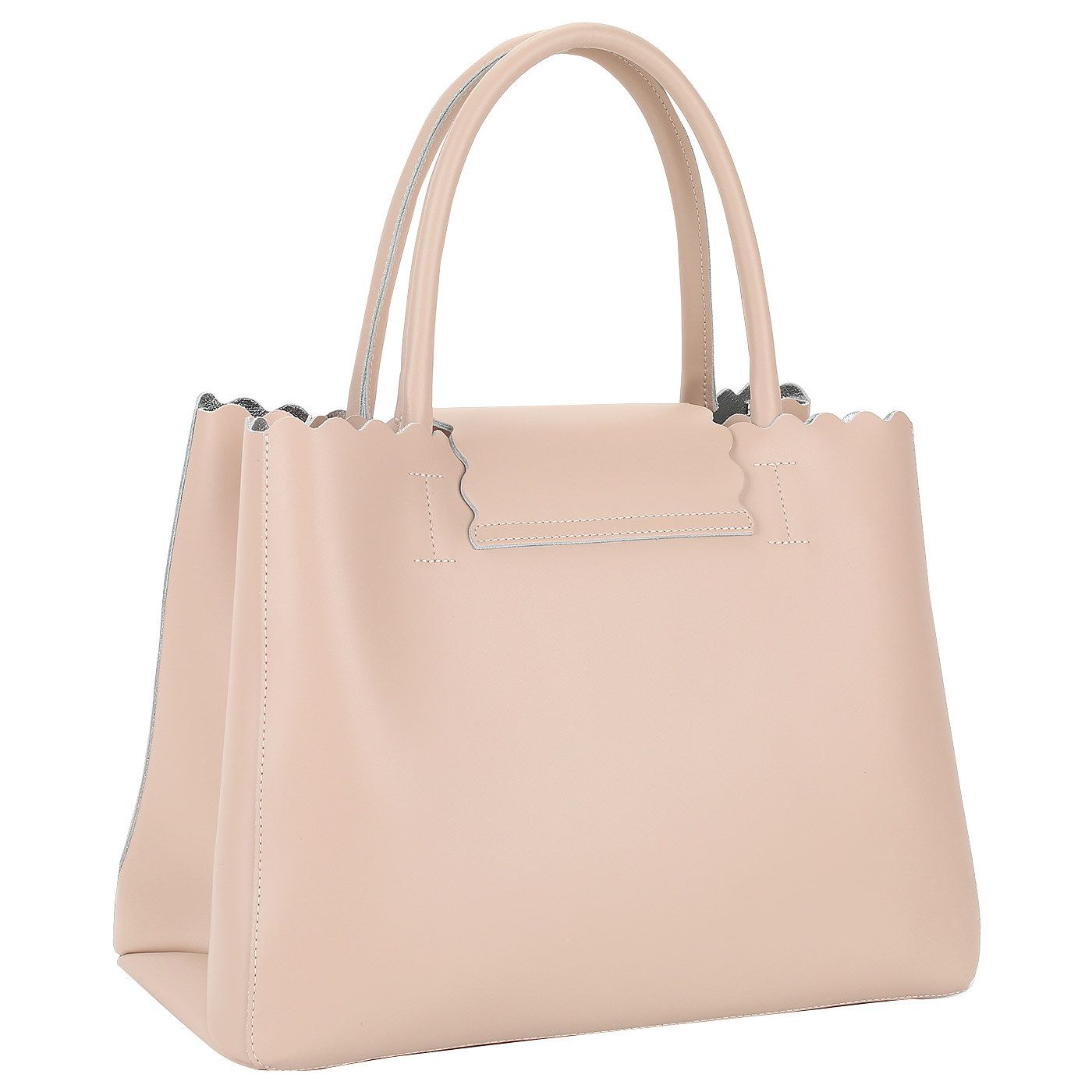 Кожаная сумка на кнопке Aurelli 