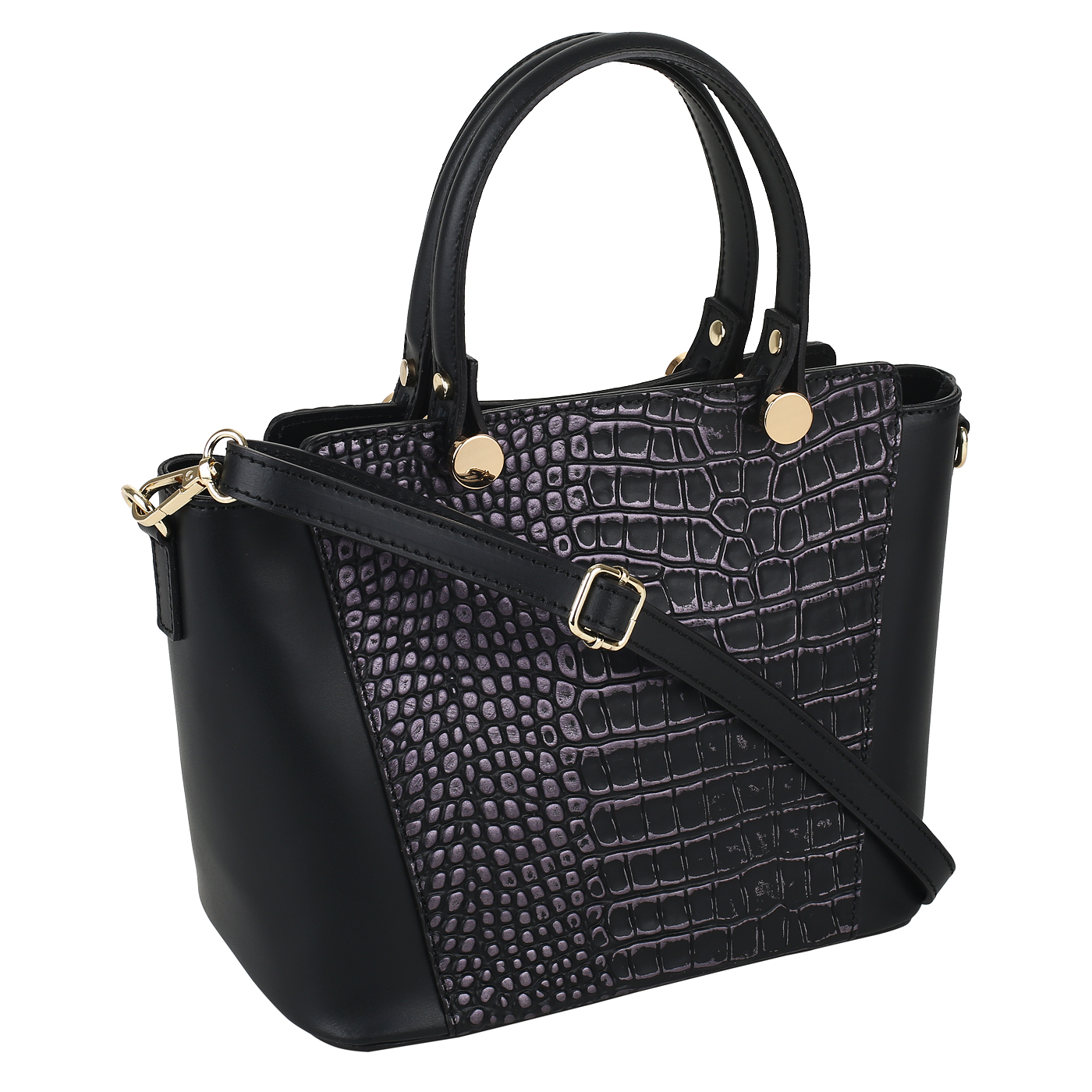 Сумка из комбинированной кожи Sara Burglar Pamela Cocco