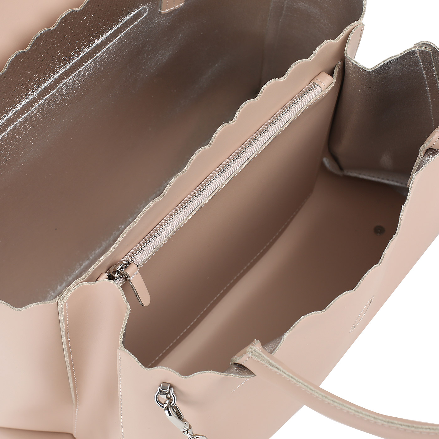 Кожаная сумка на кнопке Aurelli 