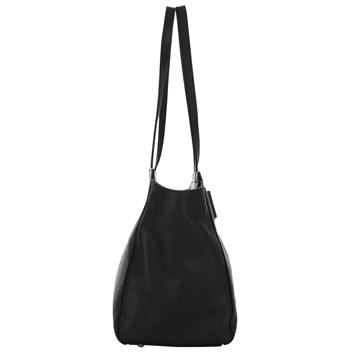 Черная кожаная сумка Cromia Ether