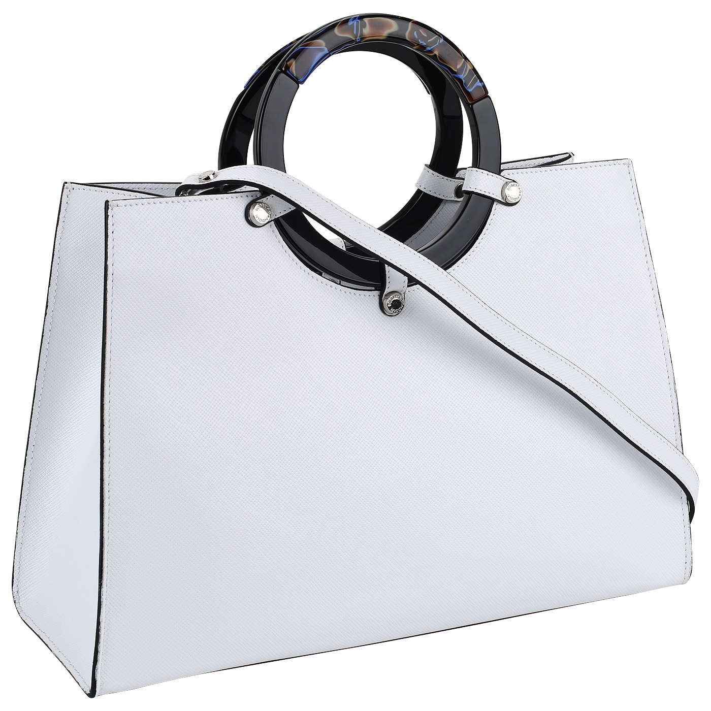 Тисненая сумка с плечевым ремешком Roberta Gandolfi Ischia