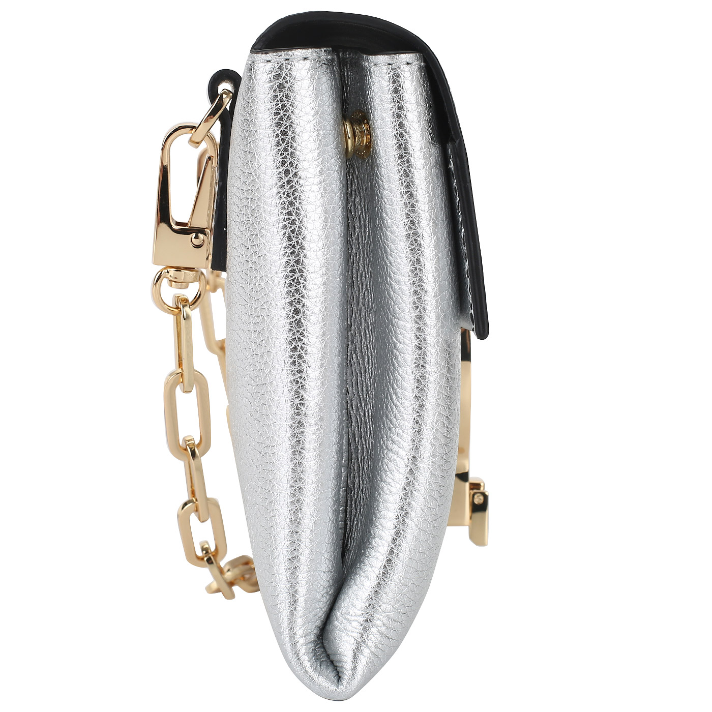 Серебристая сумочка Coccinelle Arlettis