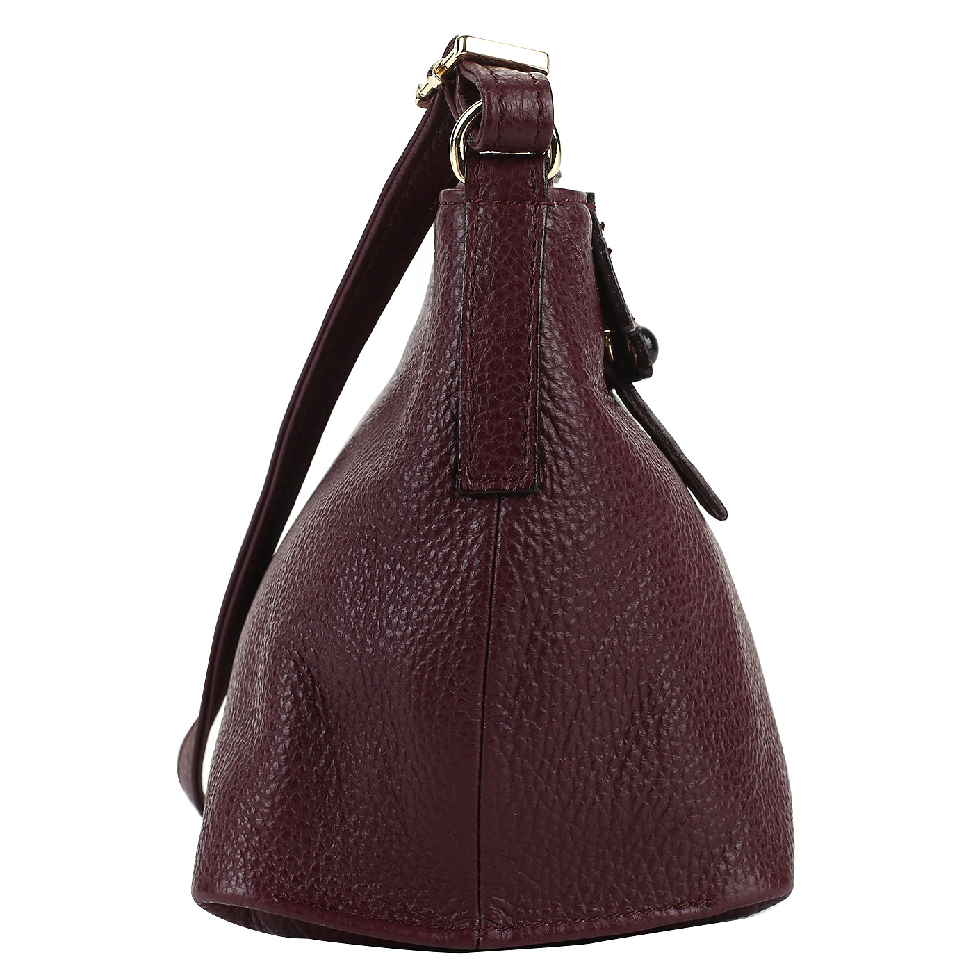 Бордовая кожаная сумочка Bruno Rossi 