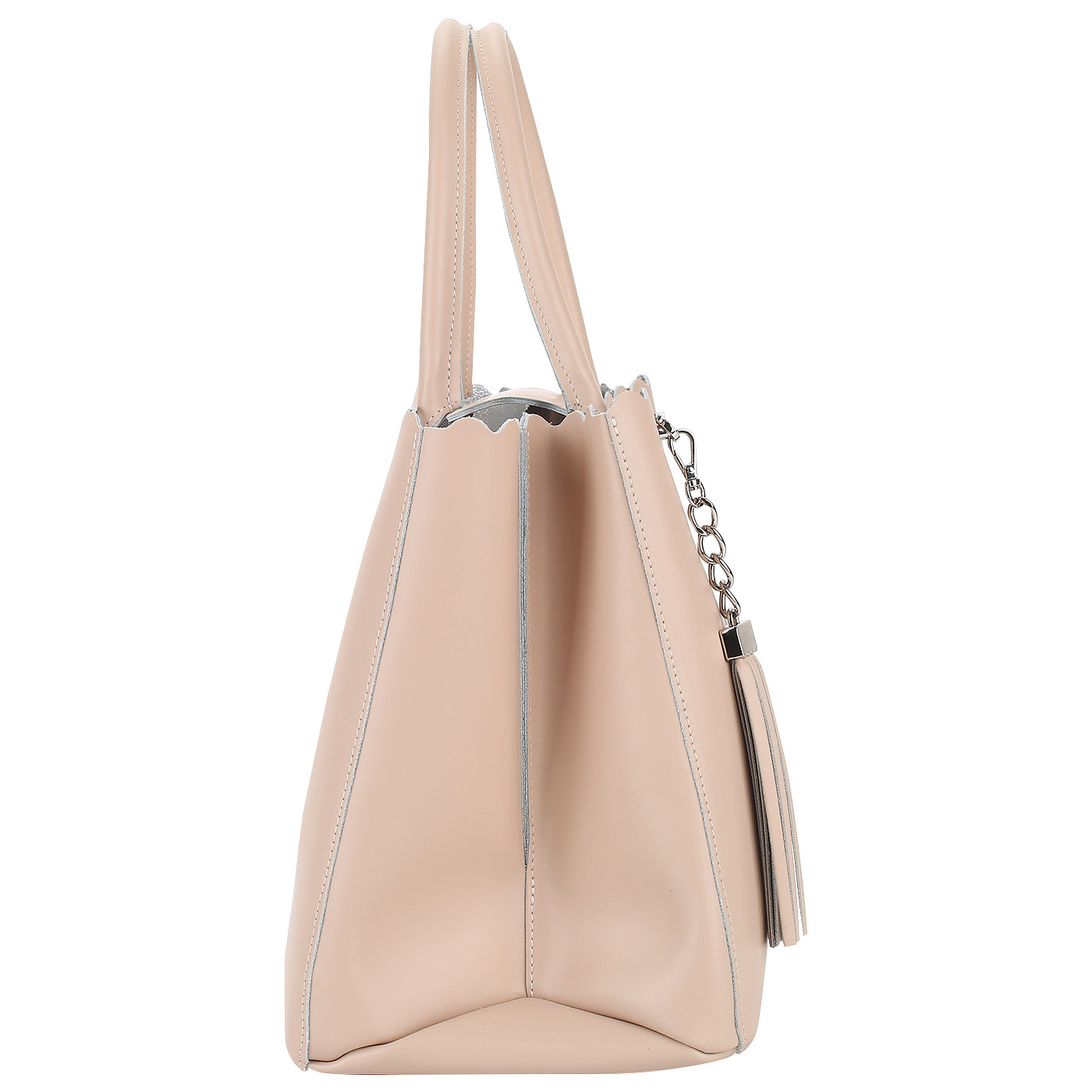 Кожаная сумка на кнопке Aurelli 