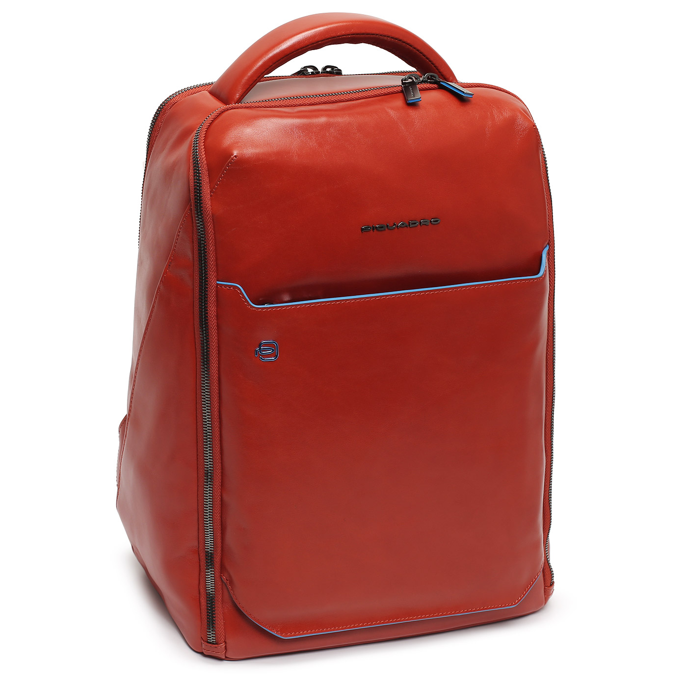 Кожаный рюкзак Piquadro Blue square