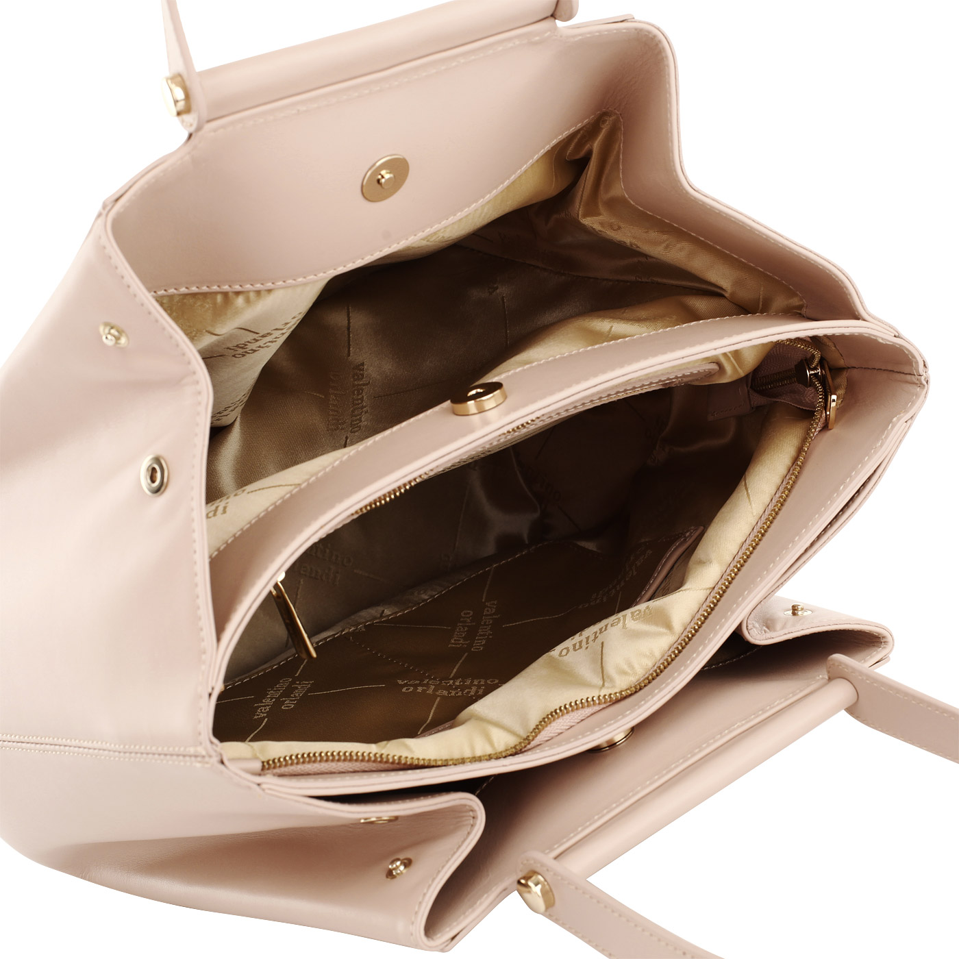 Кожаная сумка-тоут с вышивкой Valentino Orlandi Viviana