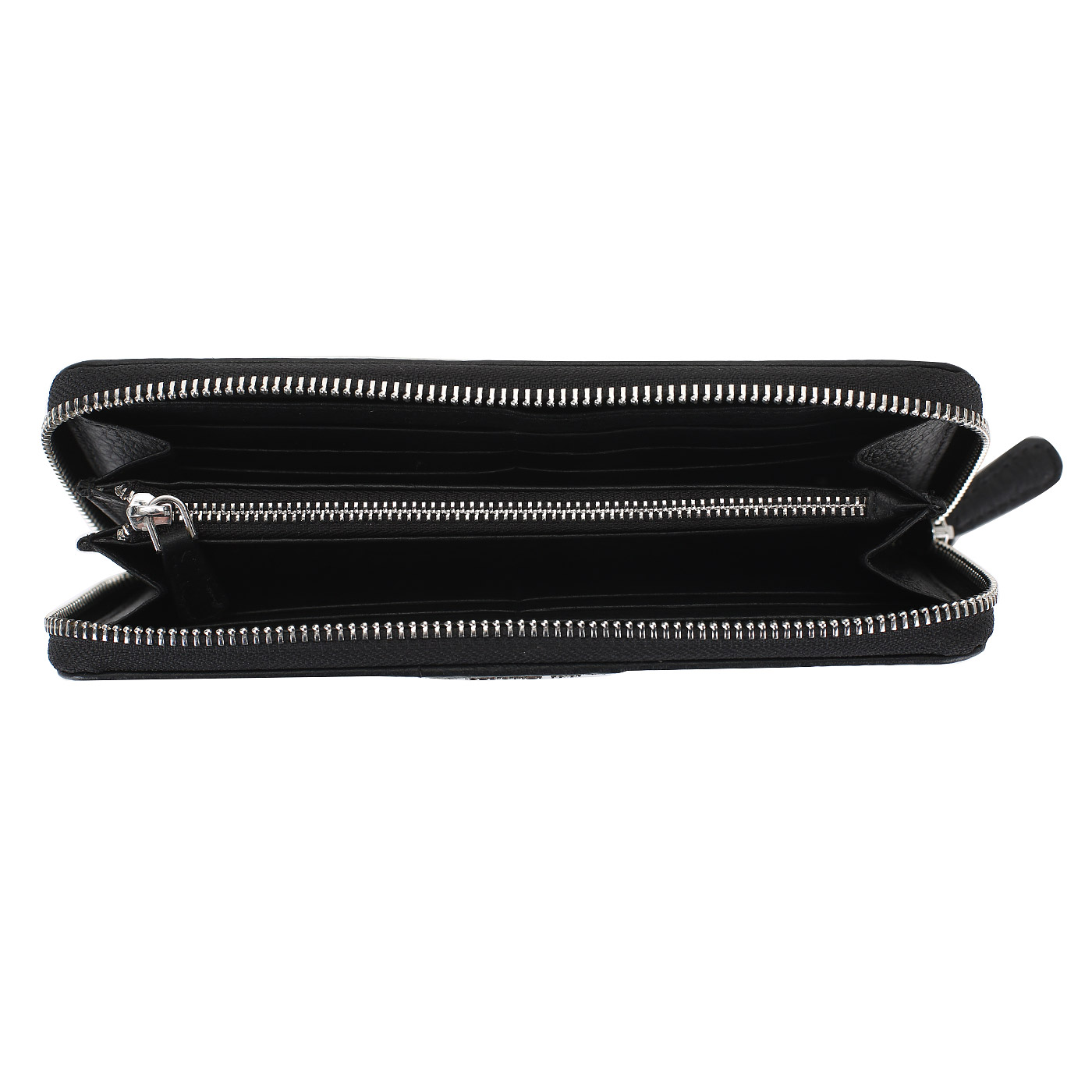 Черное кожаное портмоне Cerruti 1881 Stars