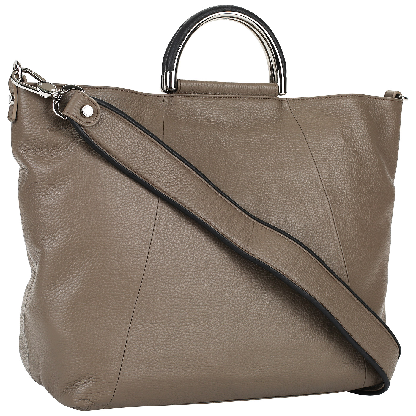 Мягкая кожаная сумка на молнии Roberta Gandolfi Canneloni