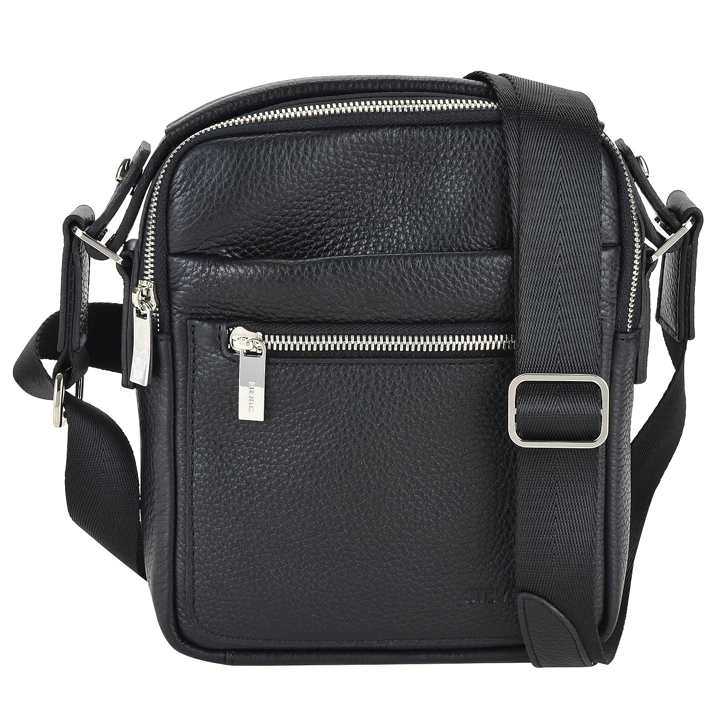 Stevens Компактная мужская сумка из натуральной кожи через плечо