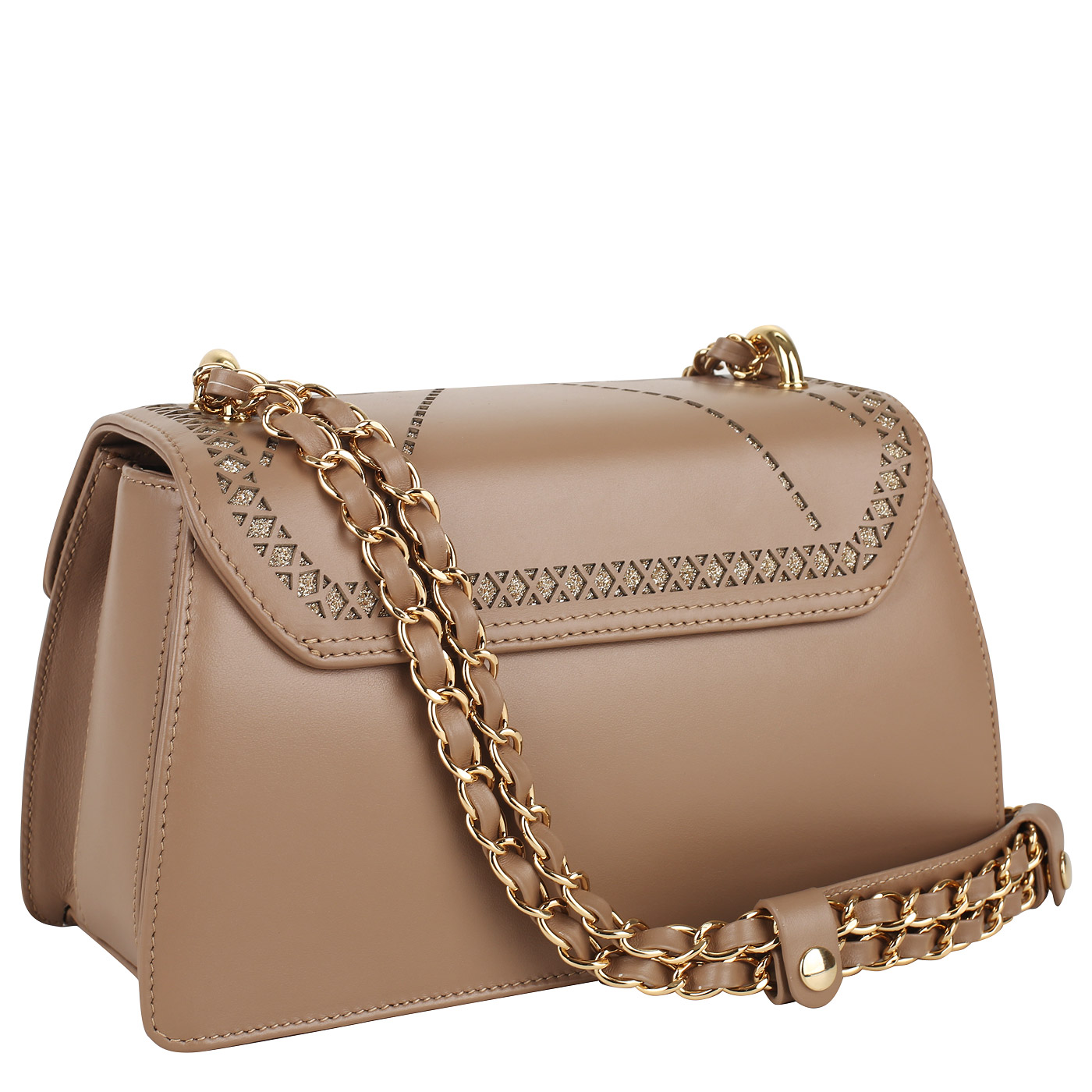 Сумка через плечо с цепочкой Valentino Orlandi Violet