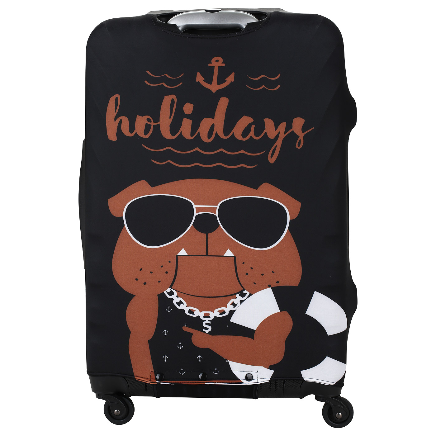 Чехол для крупного чемодана Eberhart Holiday Bulldog