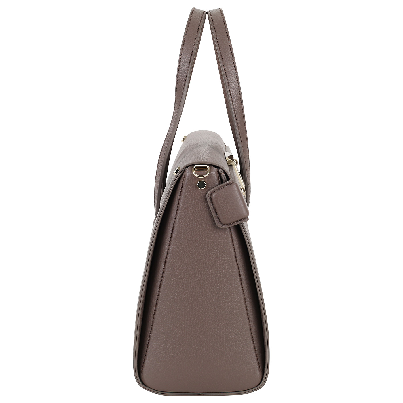 Серо-коричневая кожаная сумка Gironacci Vitcal