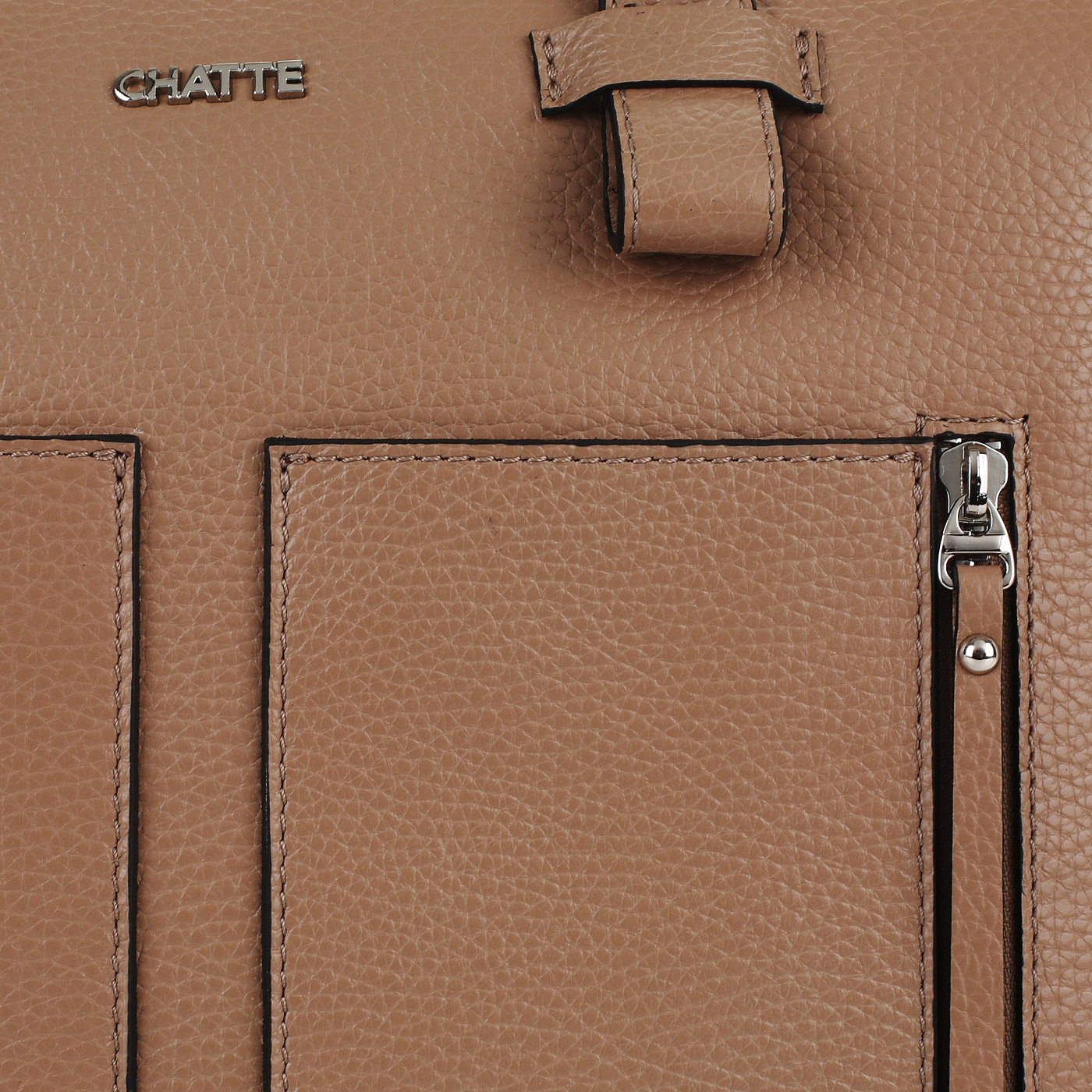 Сумка из мягкой зернистой кожи Chatte Marseille