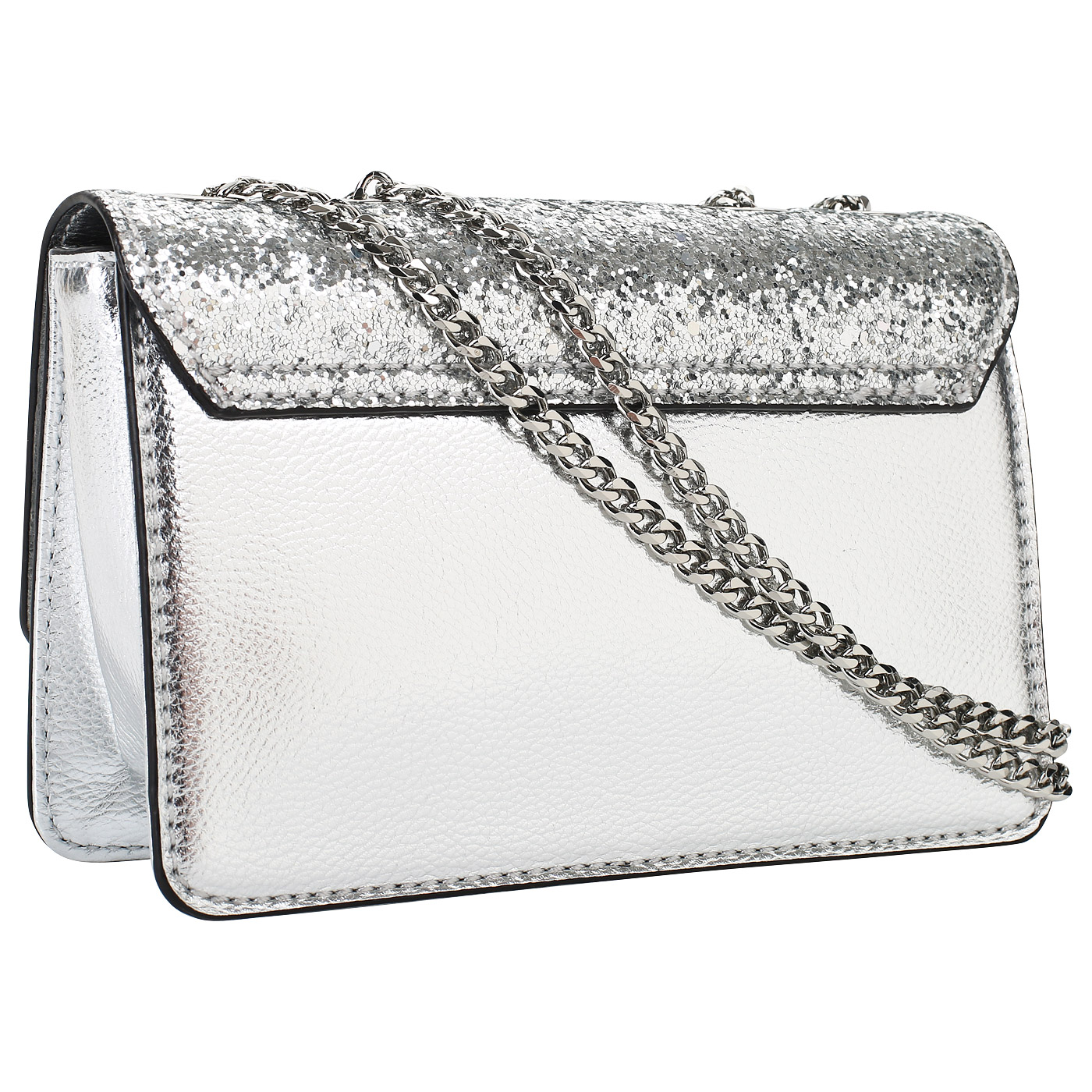 Серебристая сумочка Guess Lynda