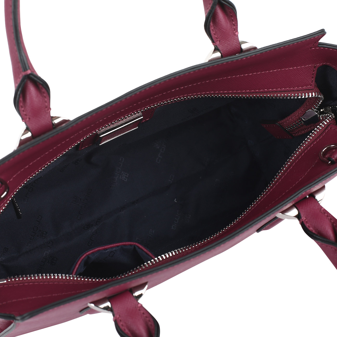 Сафьяновая сумка на молнии Cromia Perla