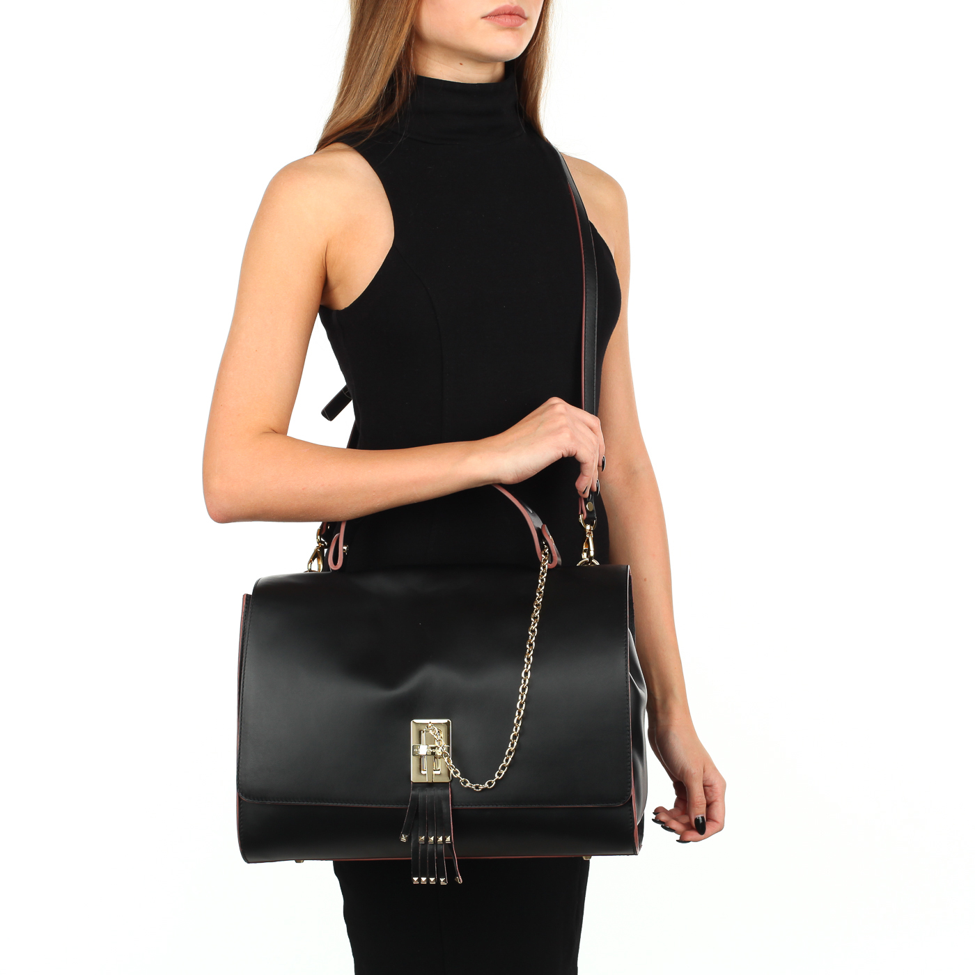 Сумка-сэтчел из кожи Roberta Gandolfi Risotto