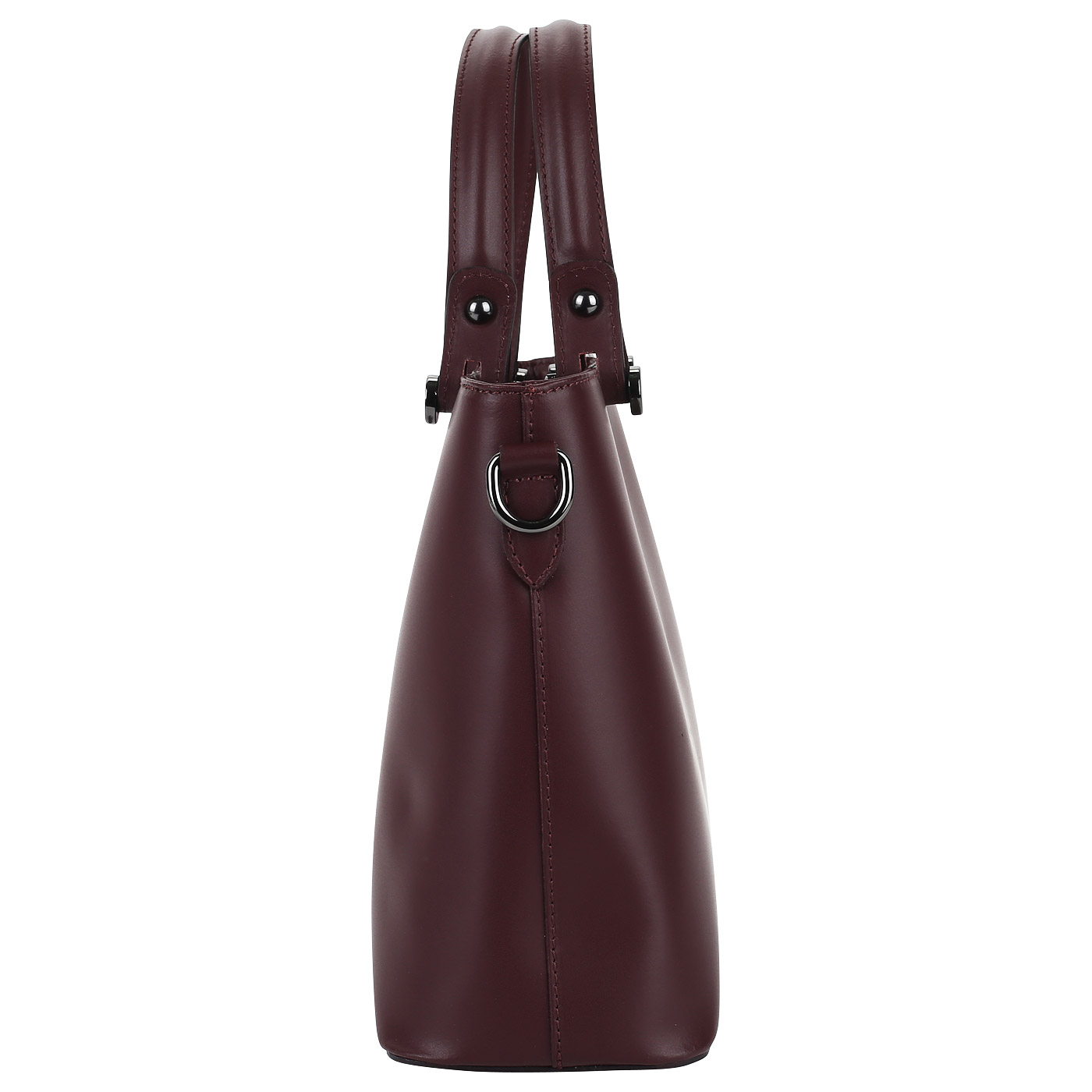 Бордовая кожаная сумка Sara Burglar Diva