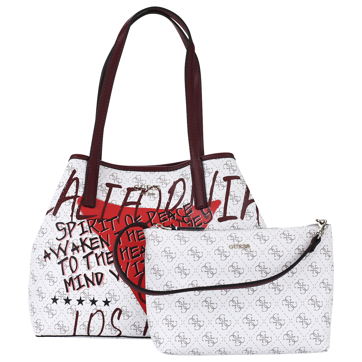 Сумка-шоппер на кнопке Guess Vikky