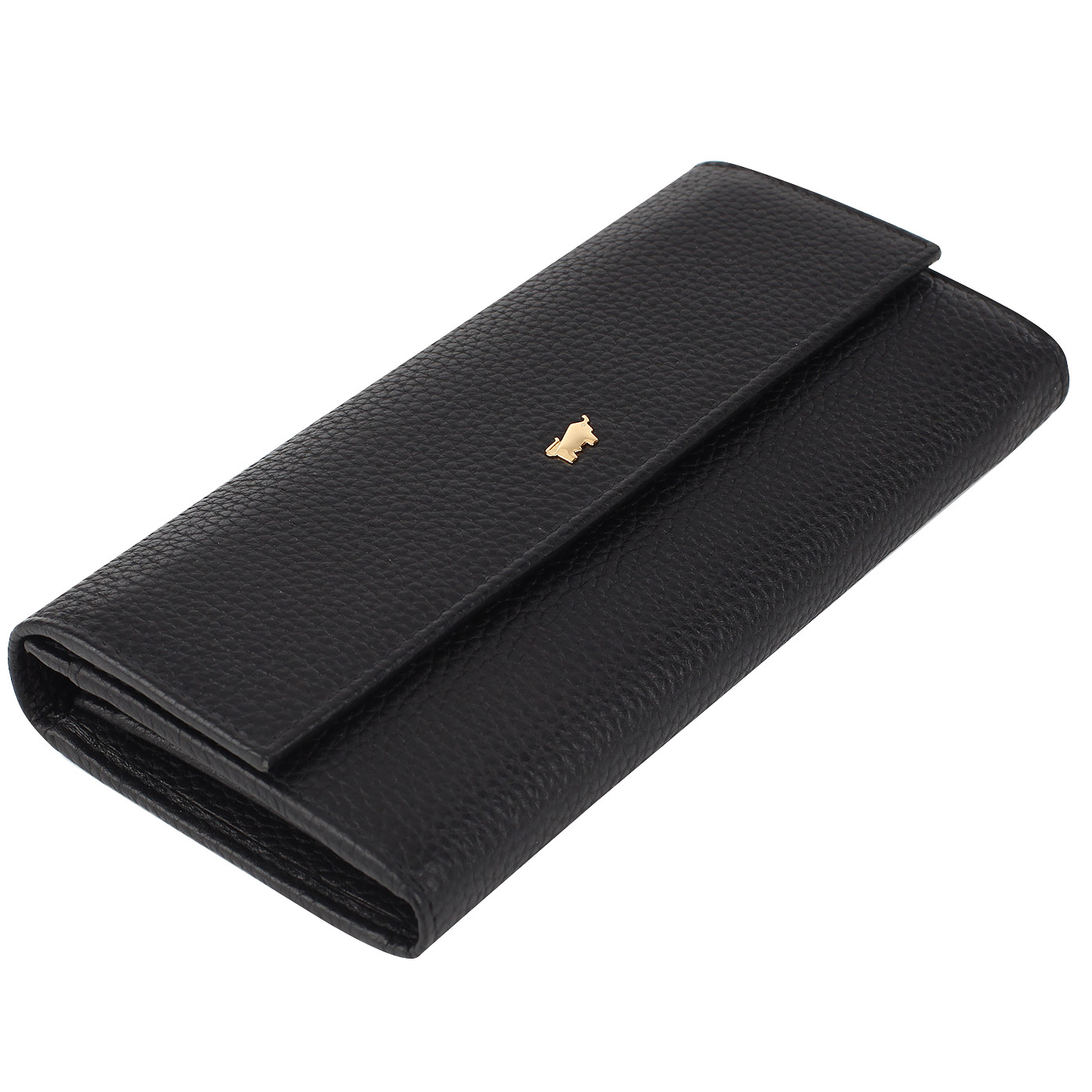 Черный кошелек на кнопке Braun Buffel Ascoli