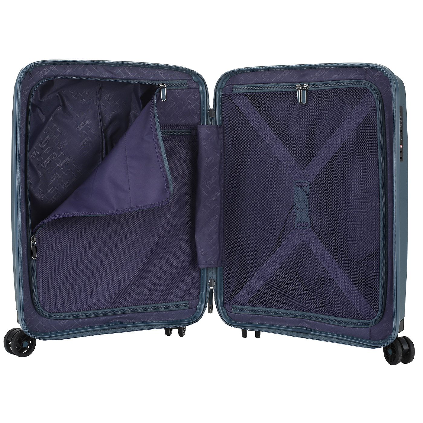 Чемодан для ручной клади из полипропилена с кодовым замком Stevens Breeze