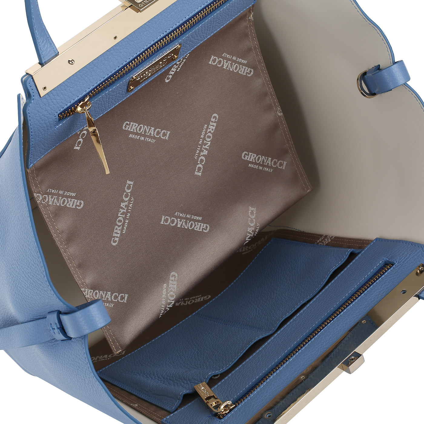 Сумка-трапеция из натуральной кожи Gironacci 