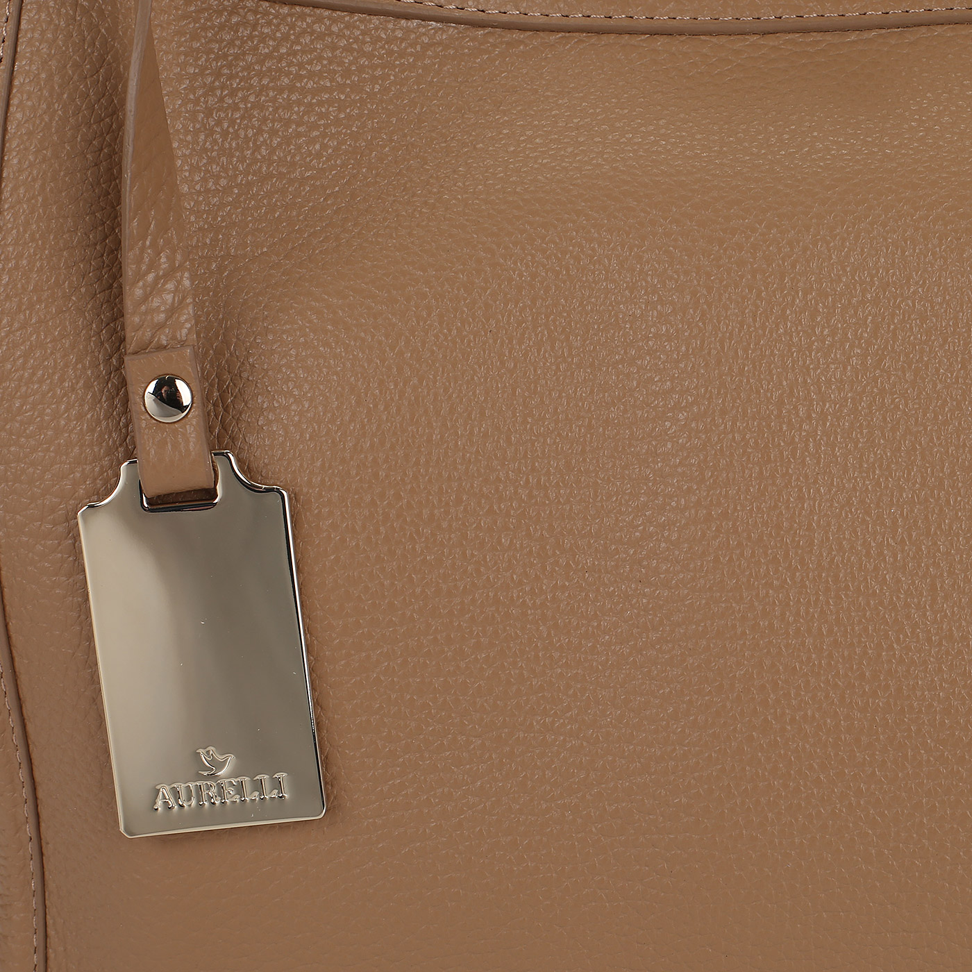 Кожаная сумка с длинными ручками Aurelli 