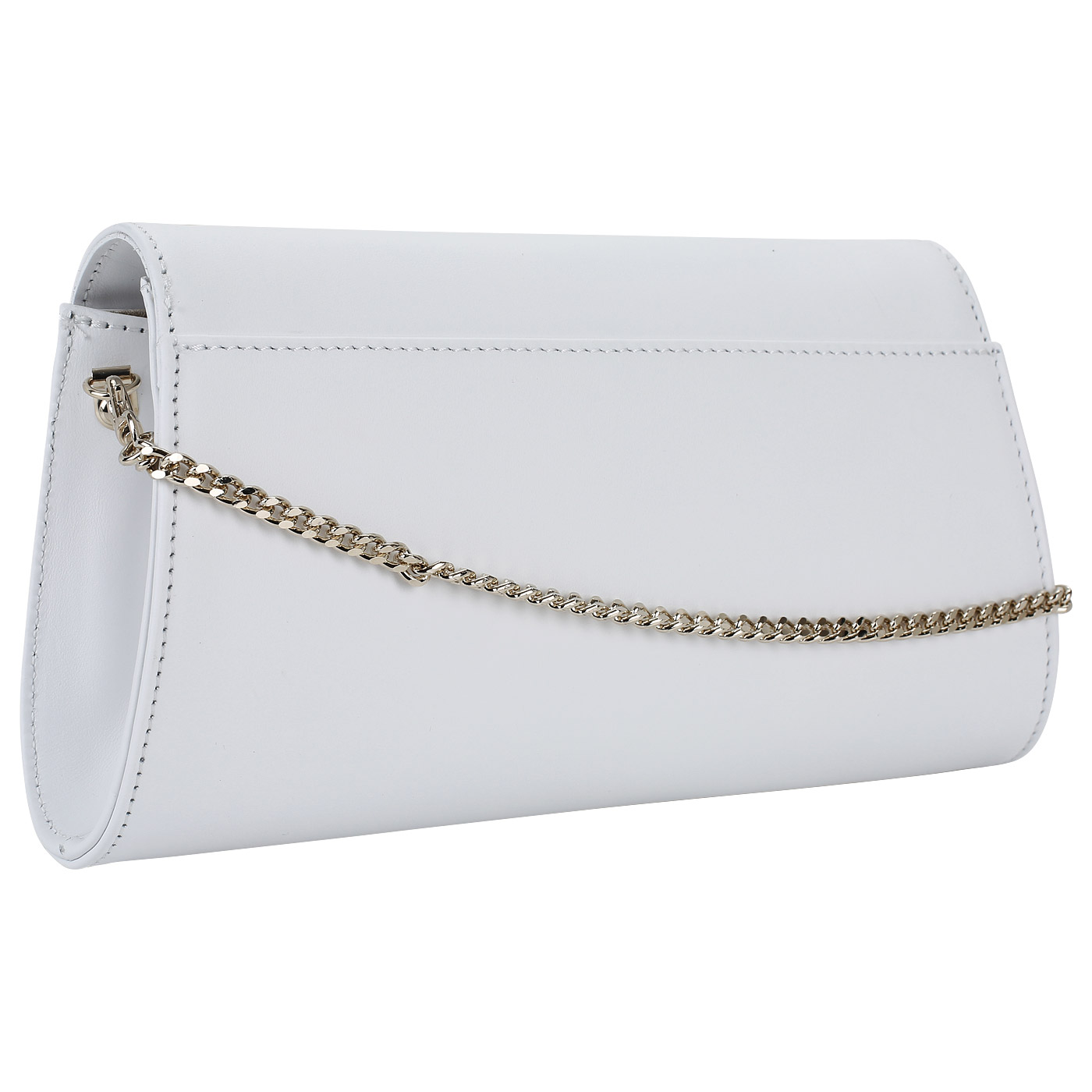 Клатч из гладкой кожи Marina Creazioni 