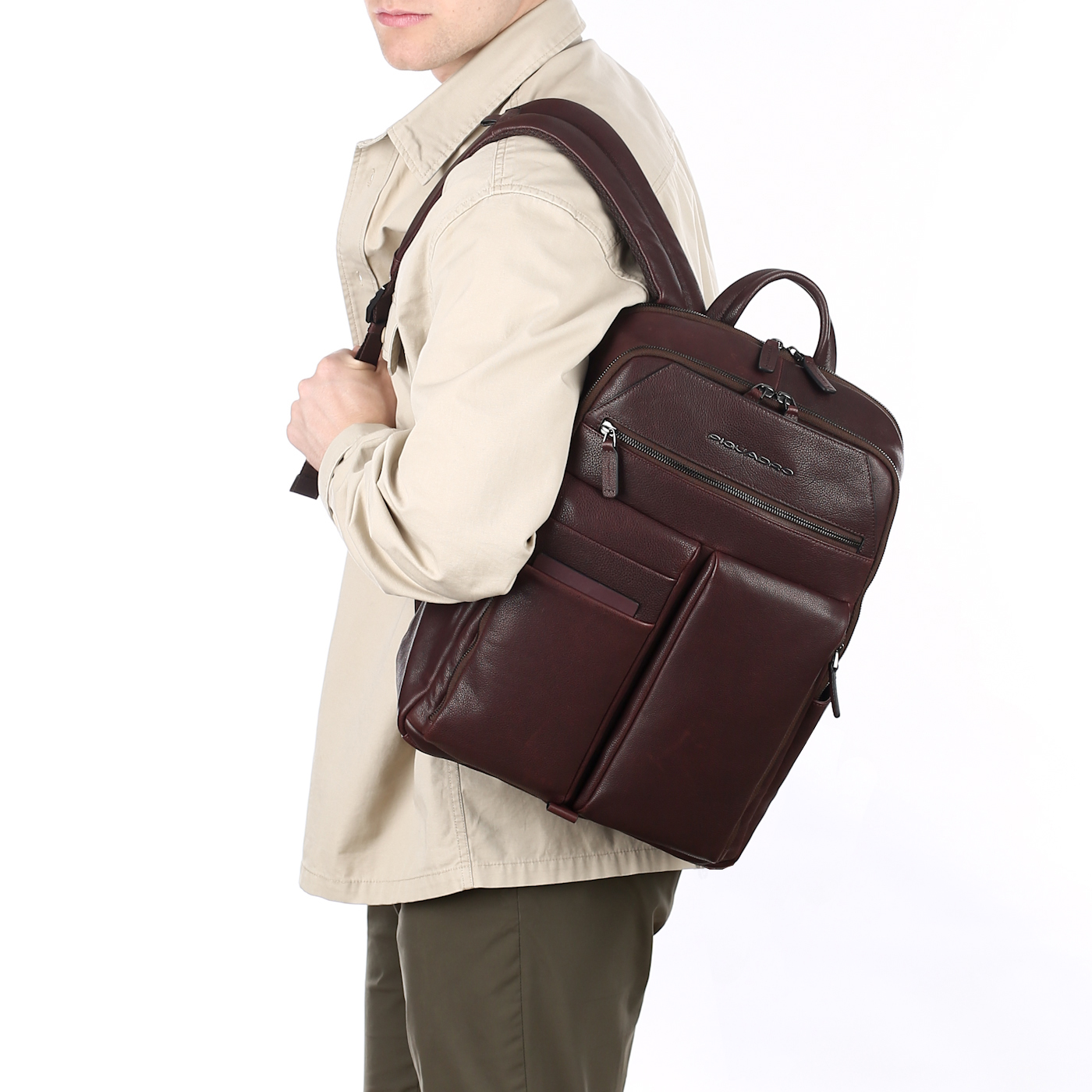 Кожаный рюкзак Piquadro Paavo