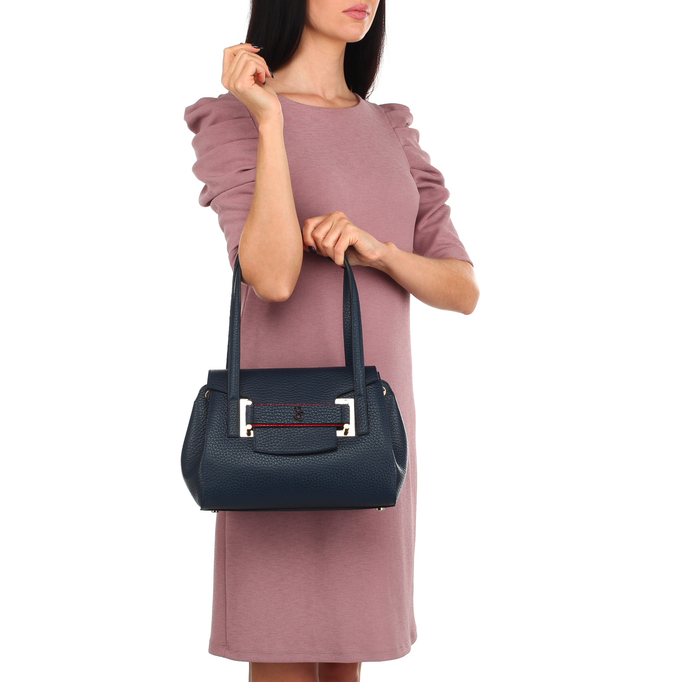 Кожаная сумка с двумя отделами Carlo Salvatelli Cervino