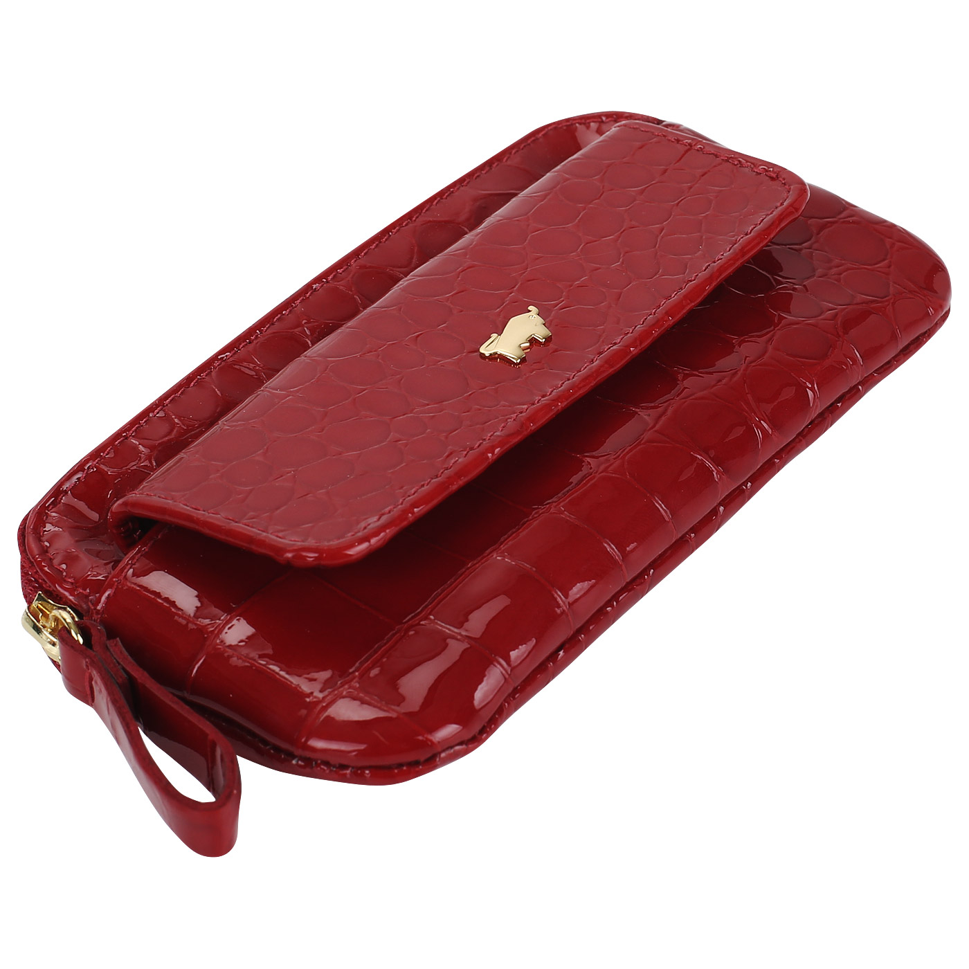 Лакированная ключница из кожи Braun Buffel Glanzcroko