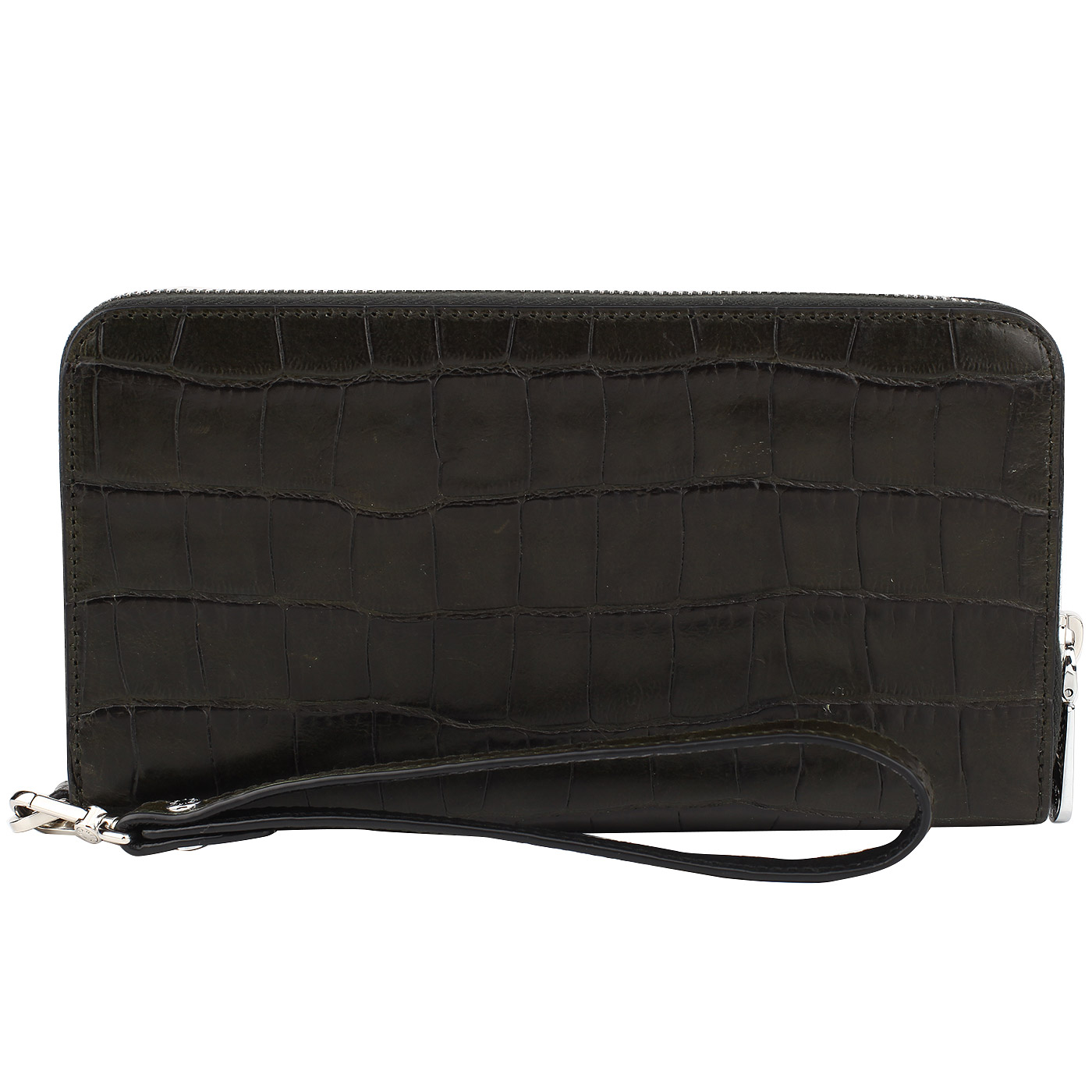 Сумка-визитка с отделкой под крокодила Neri Karra 
