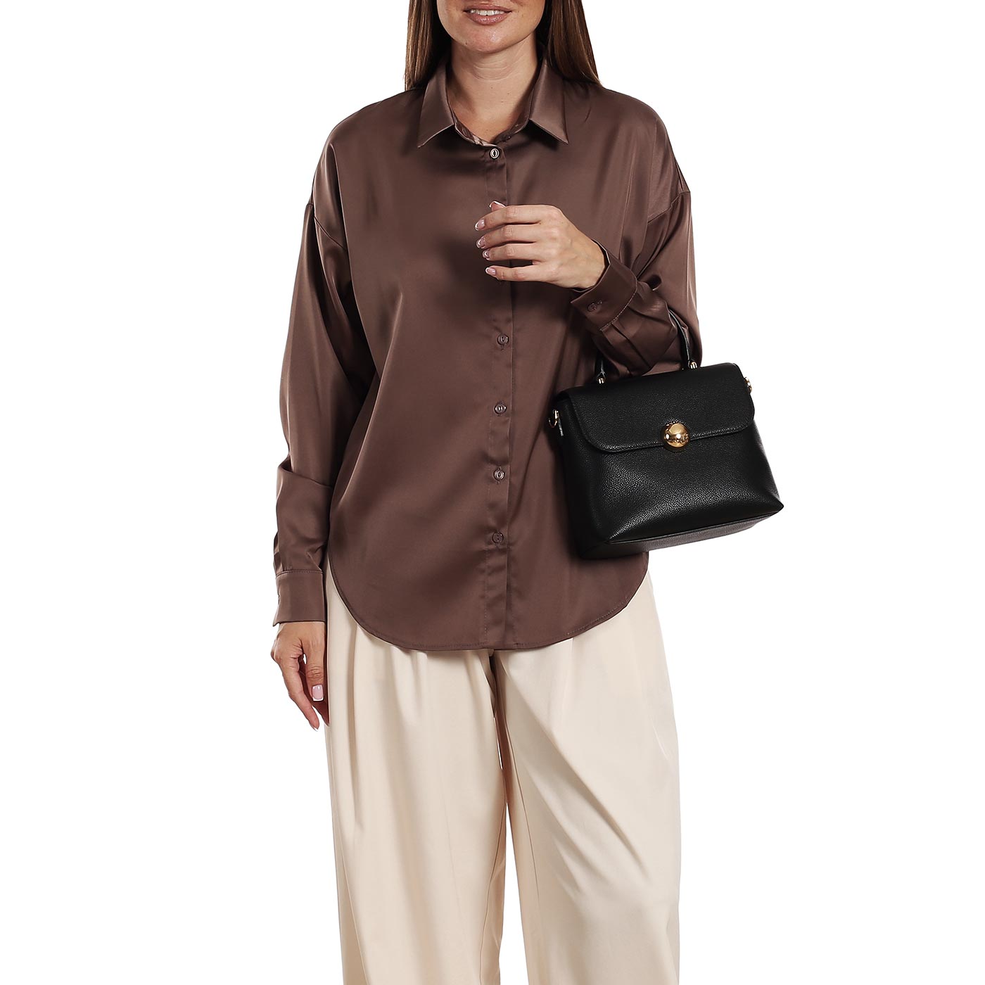 Кожаная сумка Furla Moonlight