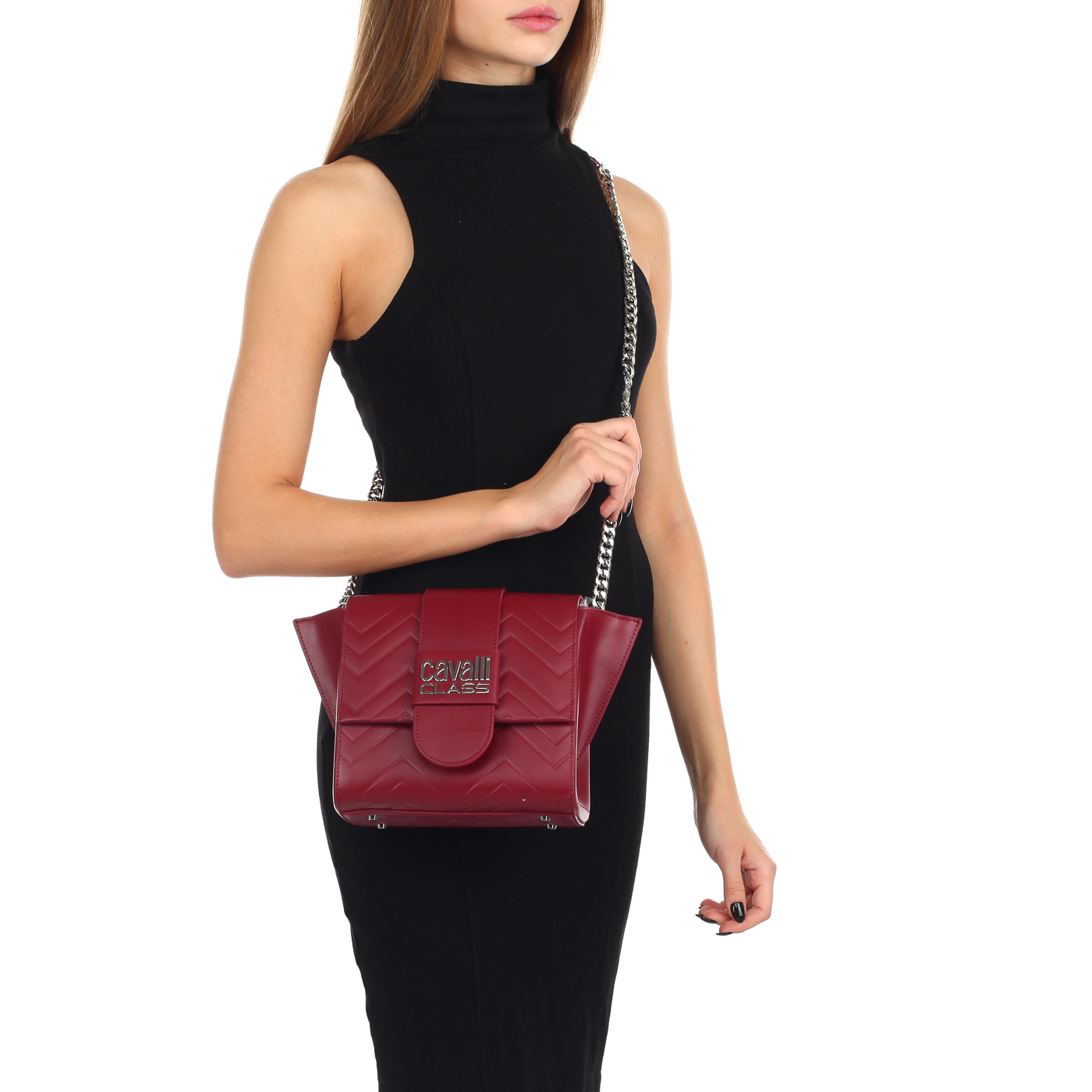 Сумочка с тиснением Cavalli Class Alisa
