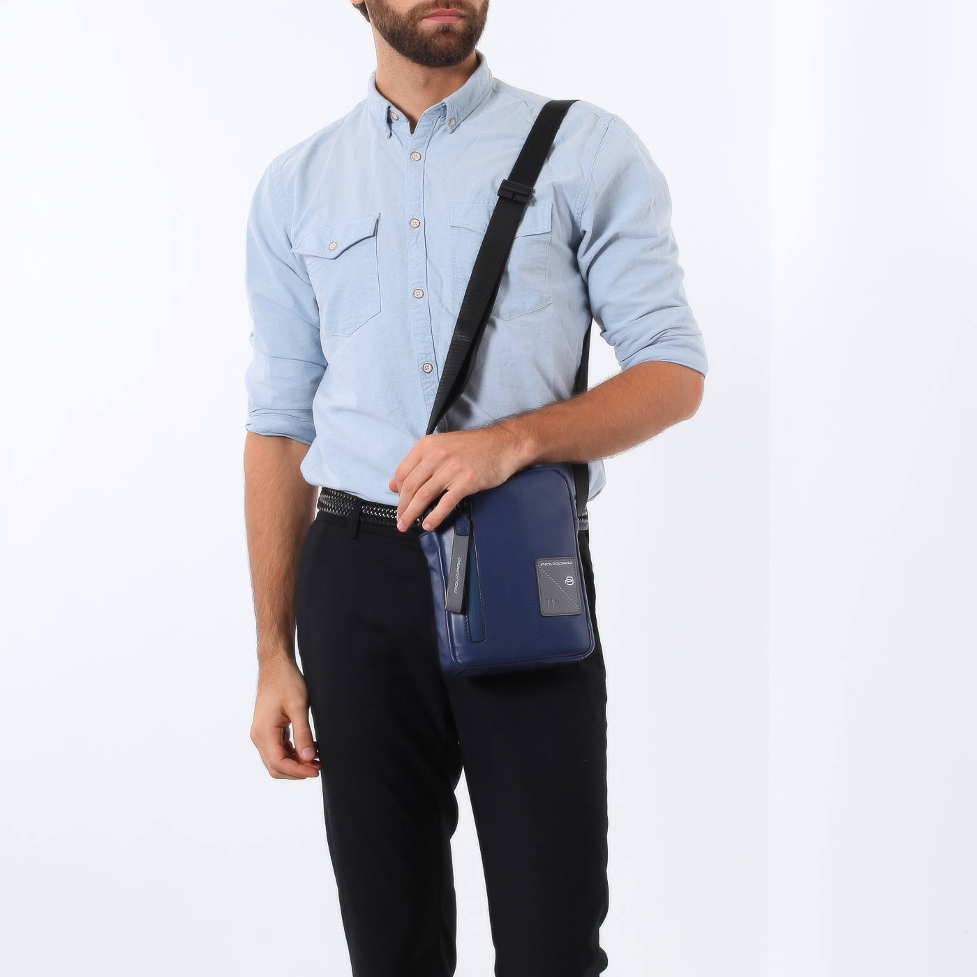 Кожаная сумка через плечо Piquadro Explorer