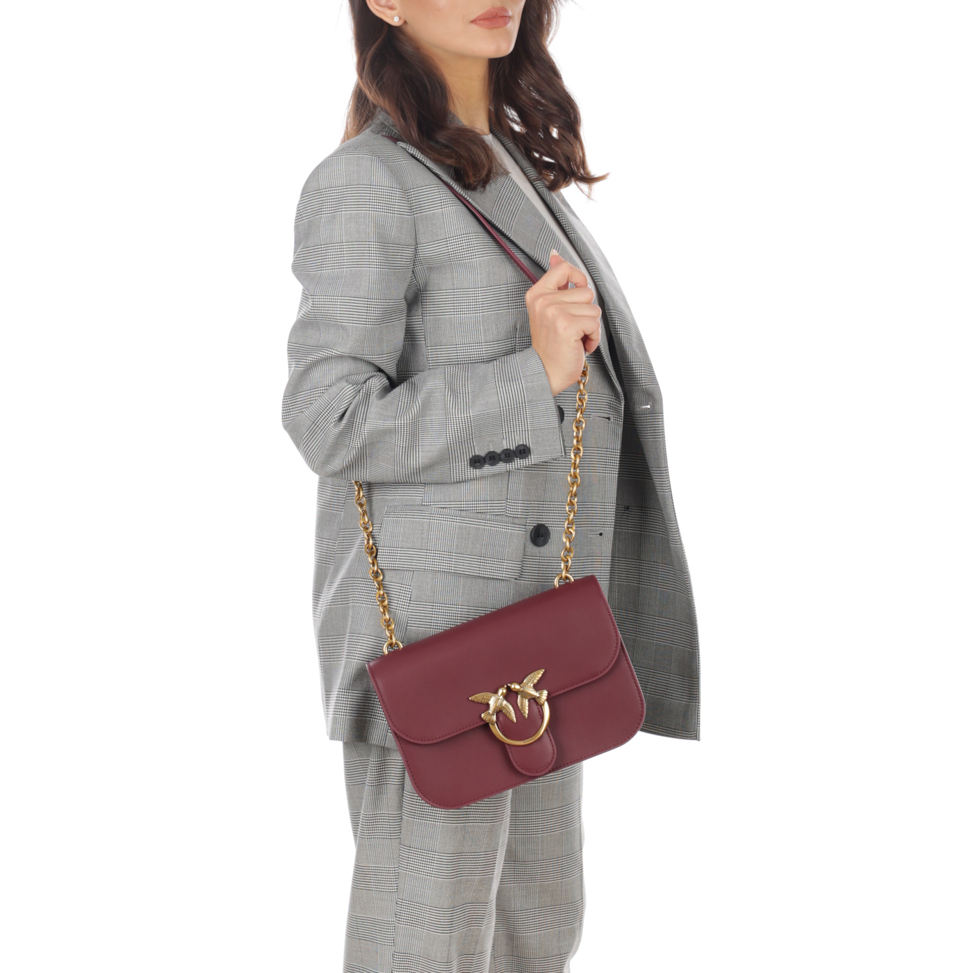 Сумка через плечо с цепочкой Pinko Love Bell