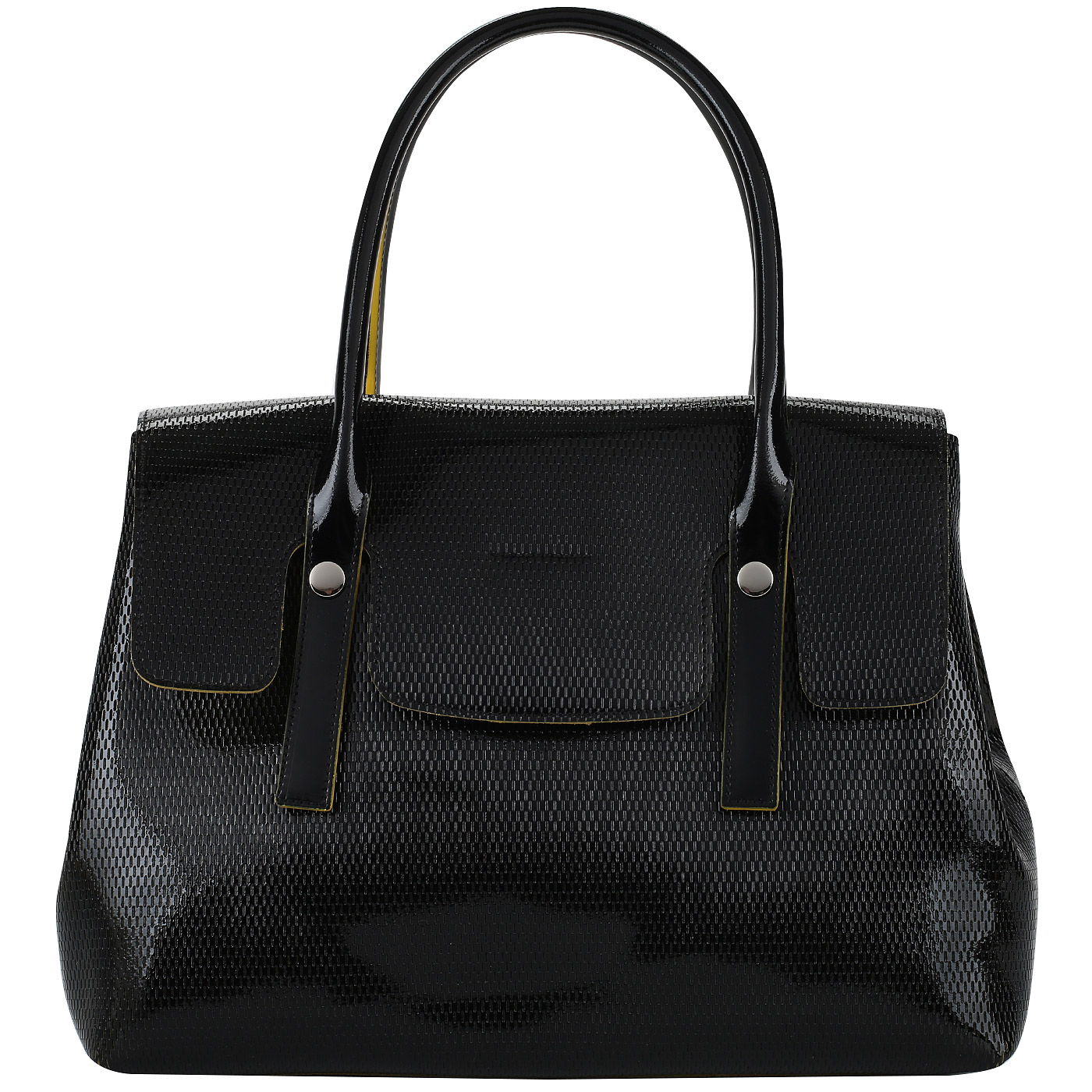 Ripani Лакированная сумка из черной кожи